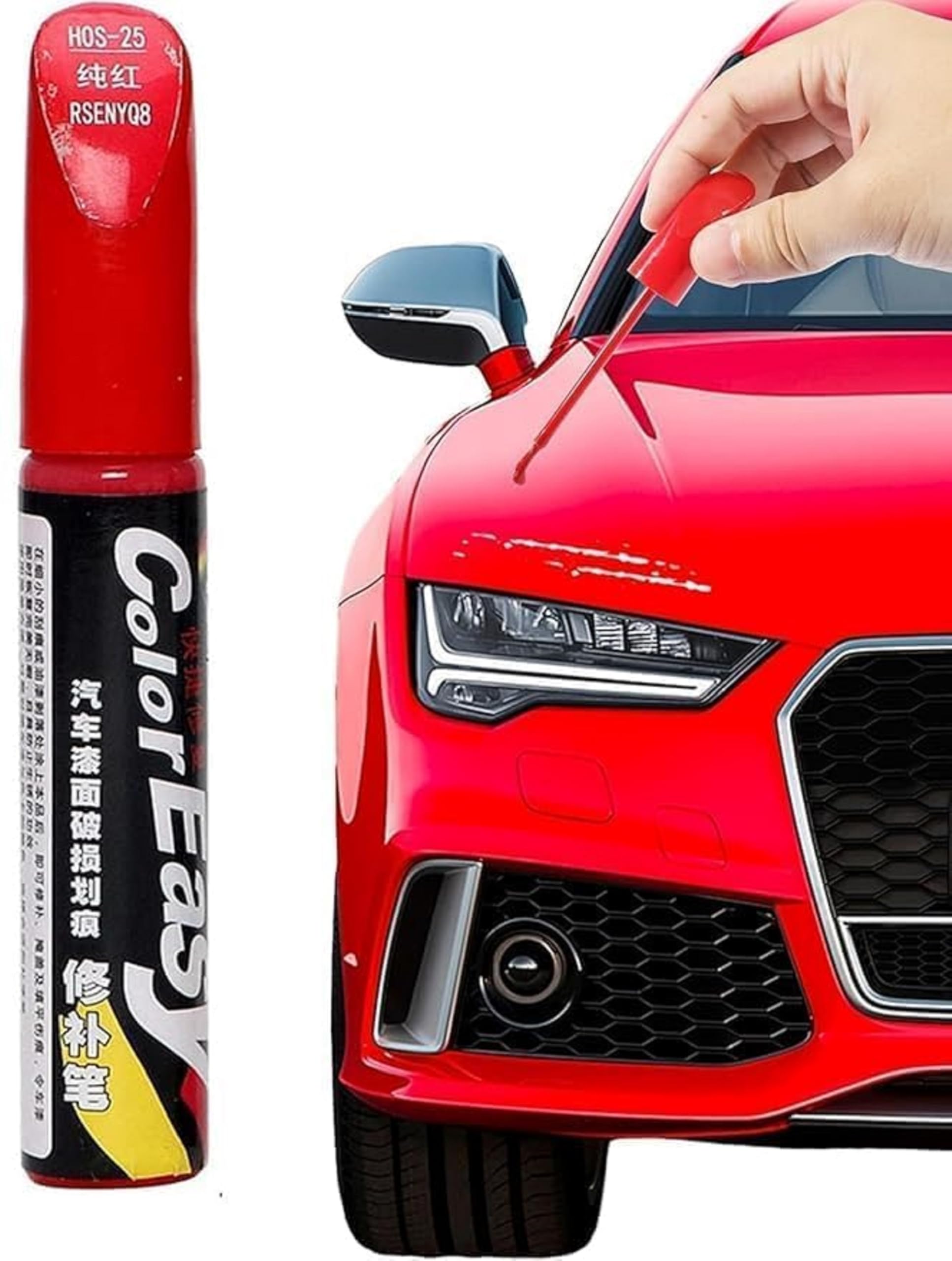 Car Scratch Remover Touch Up Paint Pen for Cars, Automotive Car Paint Pen, 2 IN 1 Car Paint Scratch Repair for Deep Scratches, Special-Purpose Car Paint Universal Color (Red)-image-10
