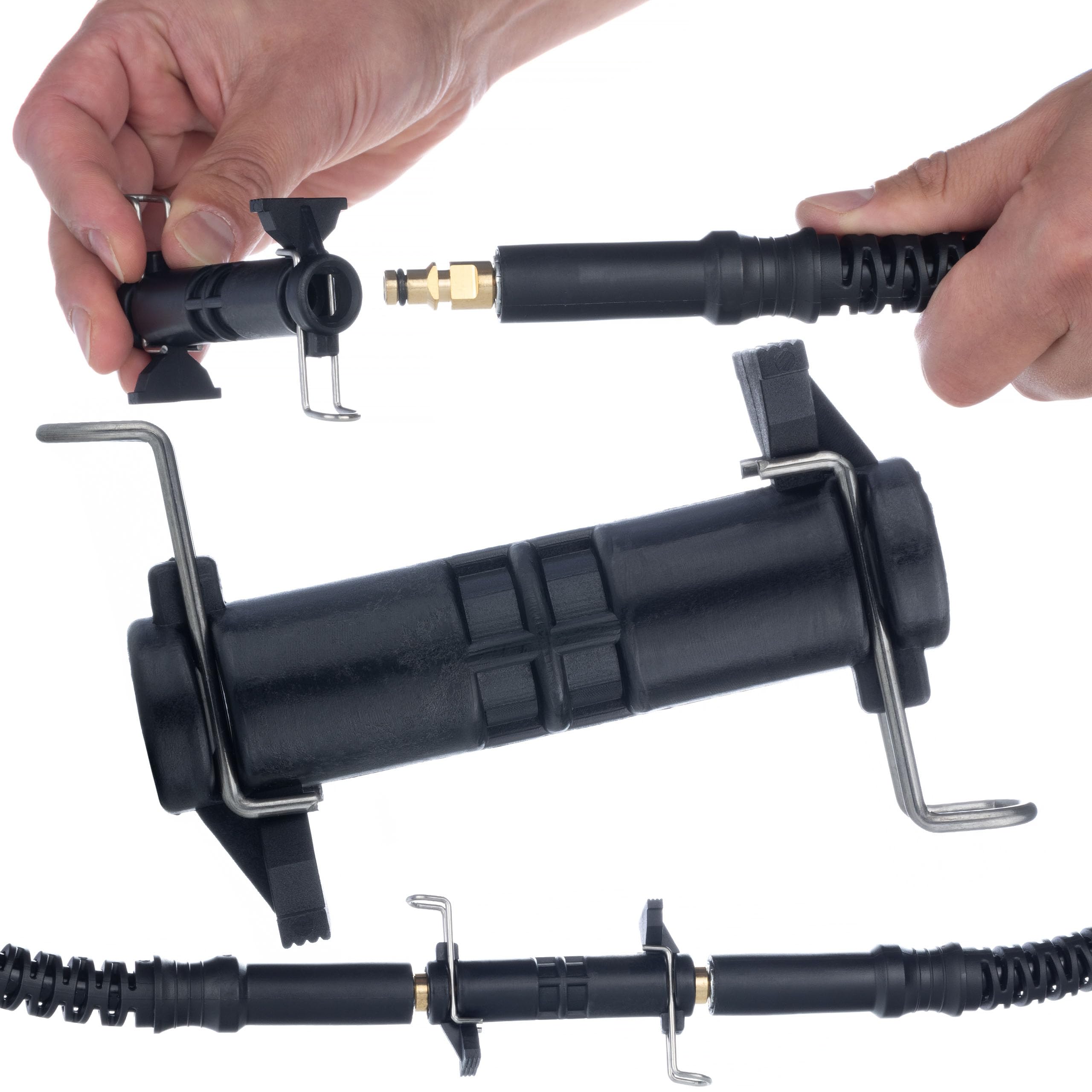 Adapter Click-Click - Connection of High Pressure Hoses | Compatible with Karcher K2-K7 | Click-Click System | Quick Coupling