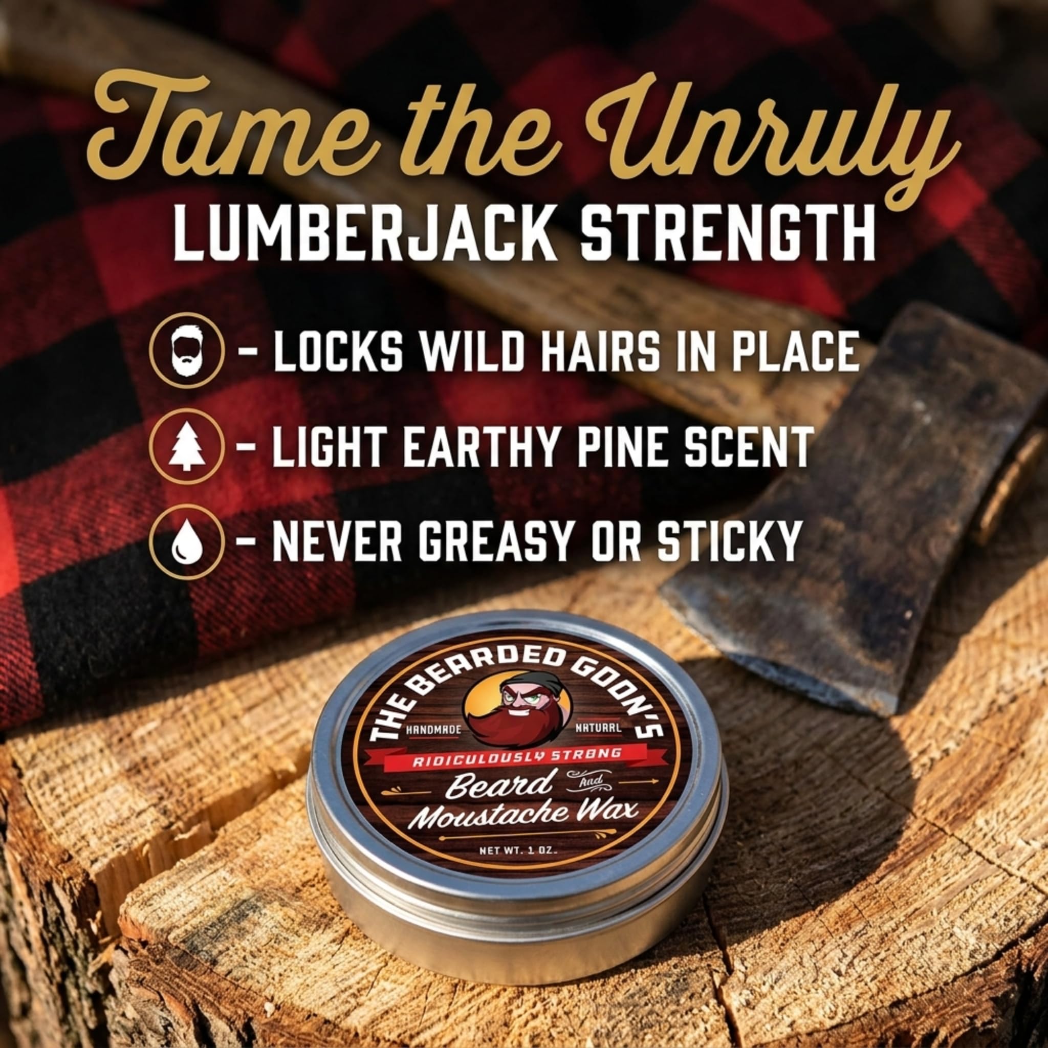's Ridiculously Strong Beard and Mustache Wax, 30 ml