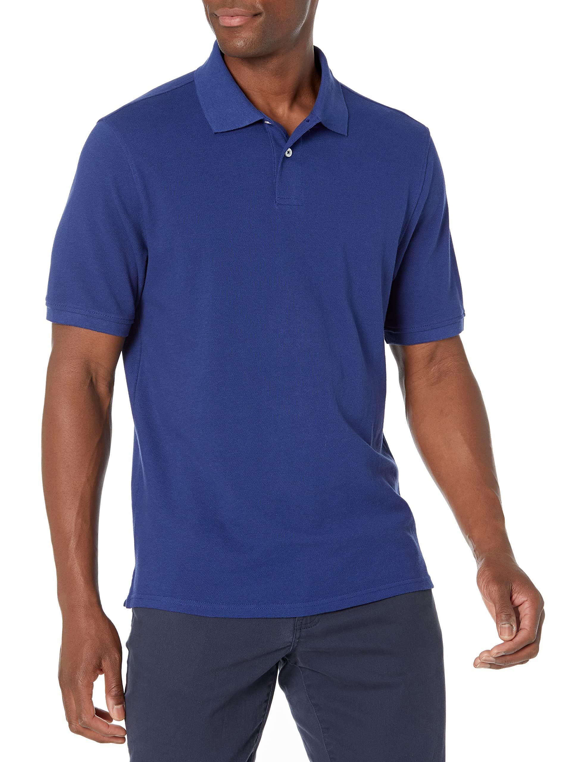 Amazon Essentials Regular-Fit Cotton Pique Polo Shirt (Classic Style, Big & Tall Sizes)