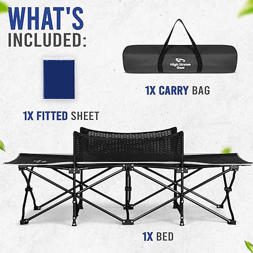 Miniatura 6 de Cuna para niños pequeños camping de viaje para niños y cuna plegable portátil, ideal para exteriores y jóvenes invitados en casa. Cómoda cama para