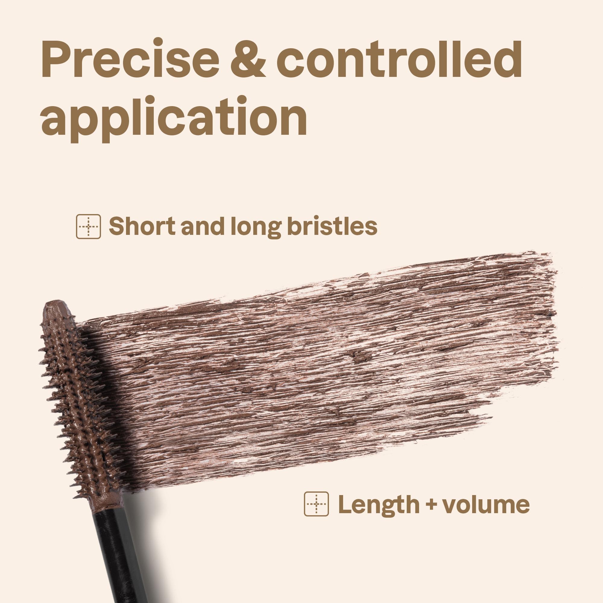 ATTITUDE Oceanly Serum Infused Mascara, EWG Verified, Eye Ciglia Siero, Lunghezza + Volume, Vegano Bellezza e Trucco, Marrone, 7 g