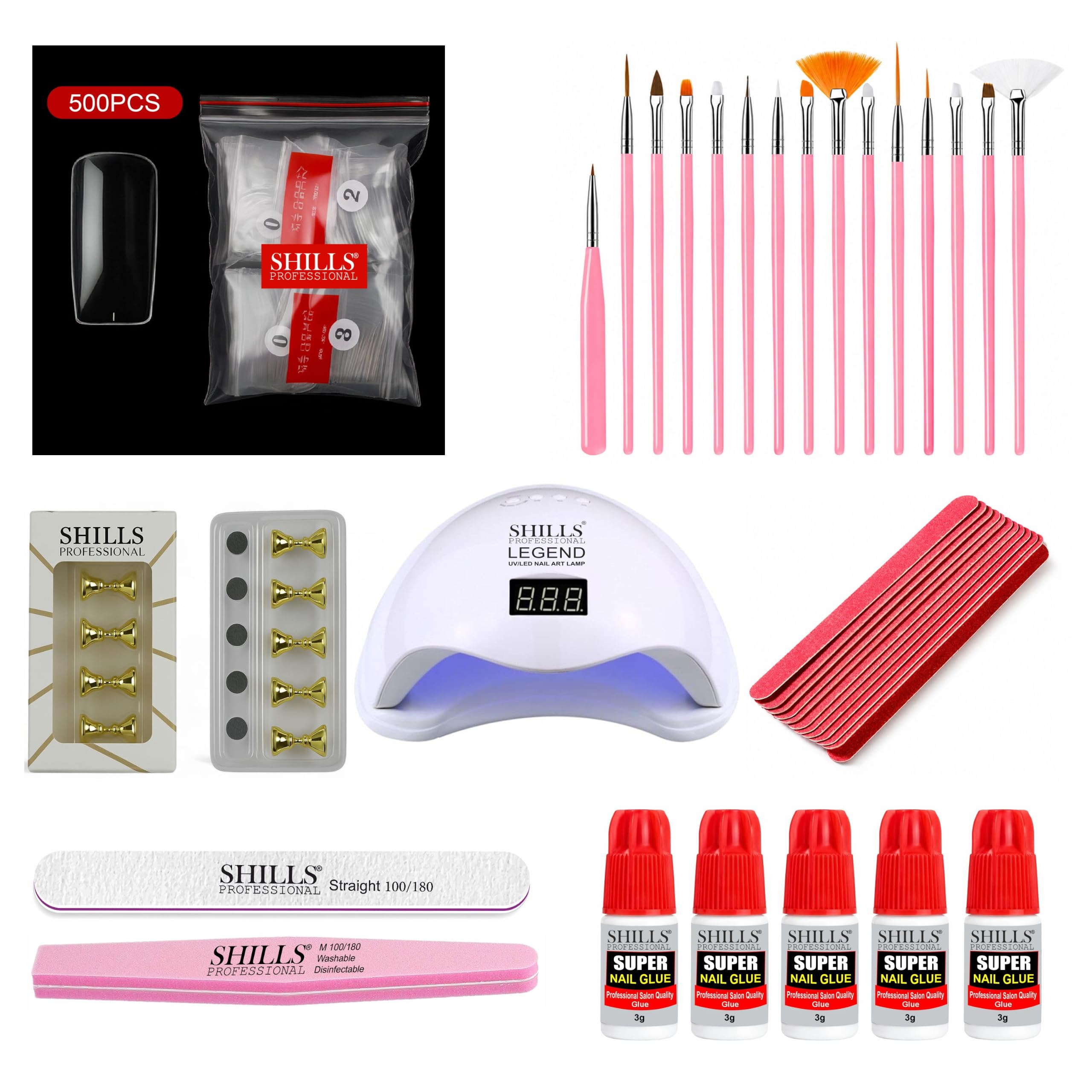 SHILLS PROFESSIONAL Press-On Nail Extension Kit for Beginners, DIY Manicure, Nail Art-picture-16