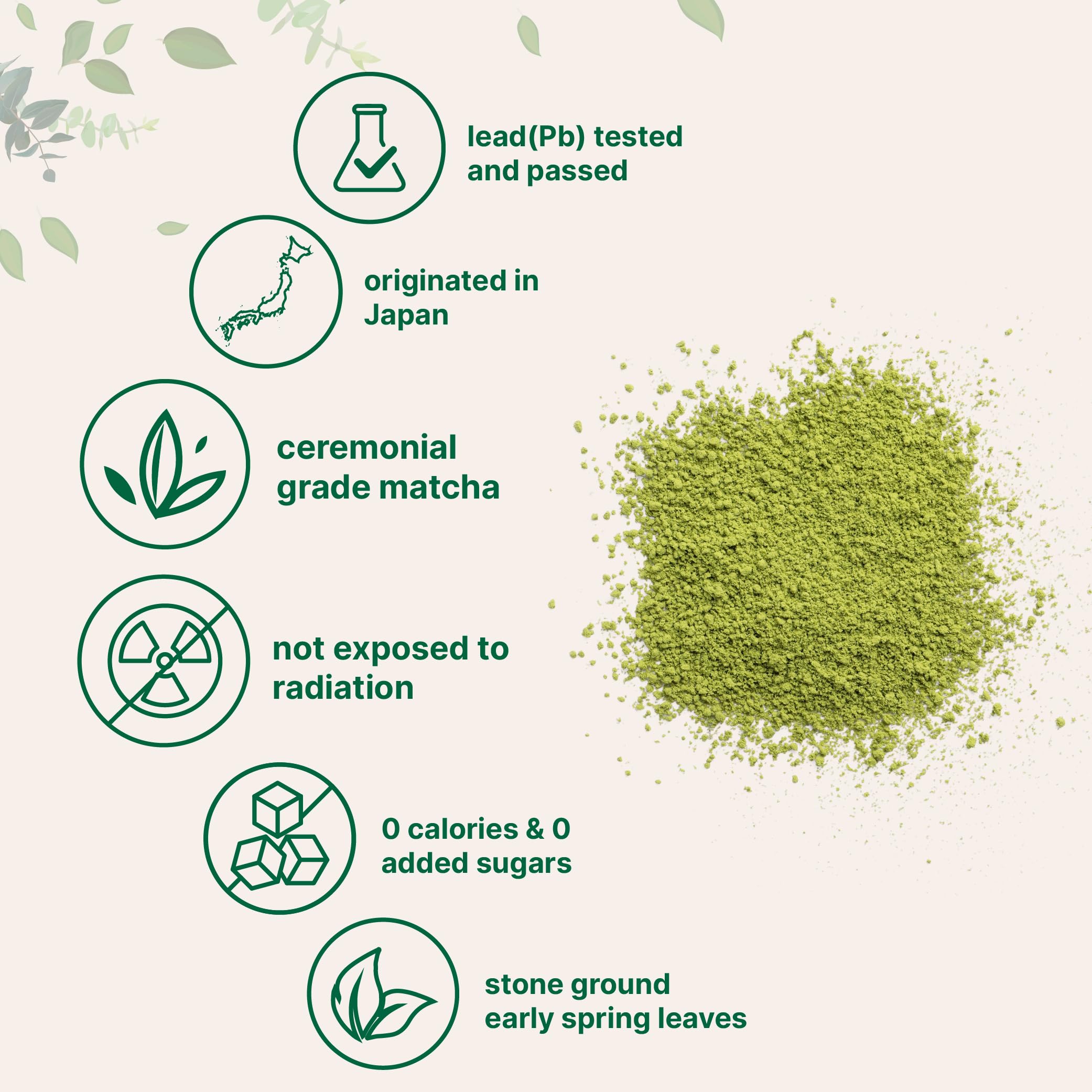 Organic Ceremonial Grade Matcha Powder 100 Servings First Harvest Authentic Japanese Origin 100 Barista-Grade Matcha Green Tea For — view 3