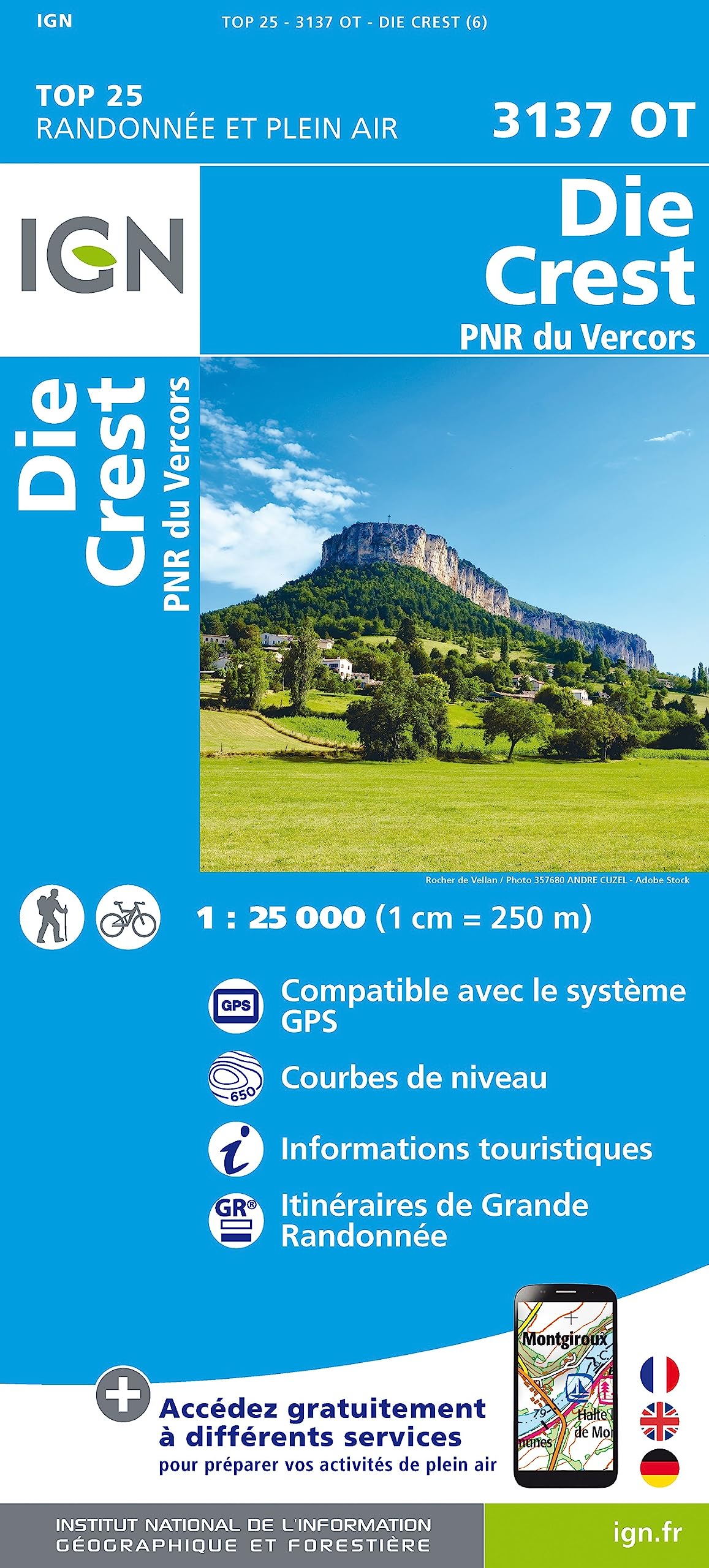 Die / Crest / PNR du Vercors (3137OT) (TOP 25)