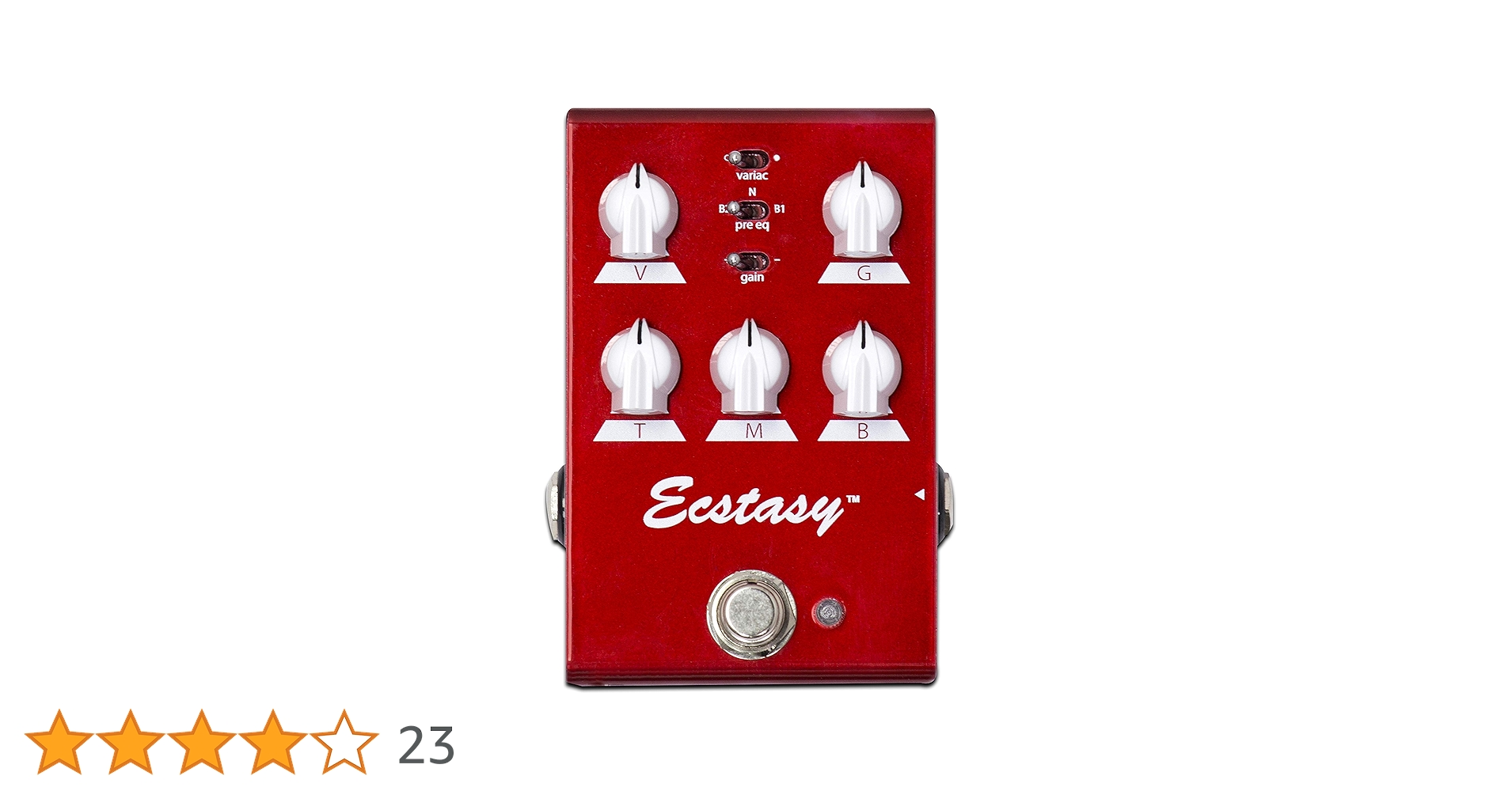 Bogner Ecstasy - Mini pedal de sobremarcha rojo : Amazon.es