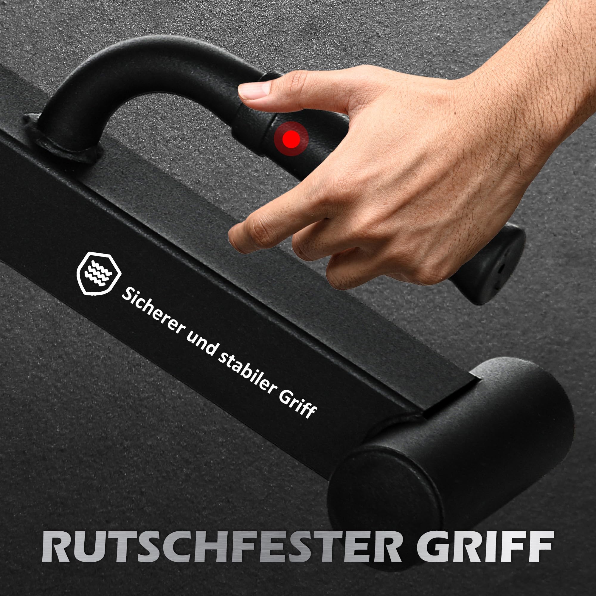 SPORTNOW Barbell Jack Deadlift Jack mit rutschfestem Griff Kreuzheben Langhantelheber Langhantelständer zum Laden von Langhantelgewichten Gewichtheben Krafttraining