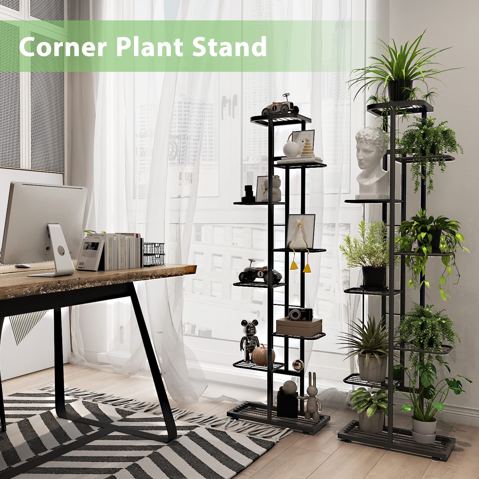 植物スタンド 屋内 8段 9段 鉢植え ガーデニングツール トールメタルコーナー Amazon.co.jp: 植物スタンド 屋内 8段 9段 鉢植え ガーデニング