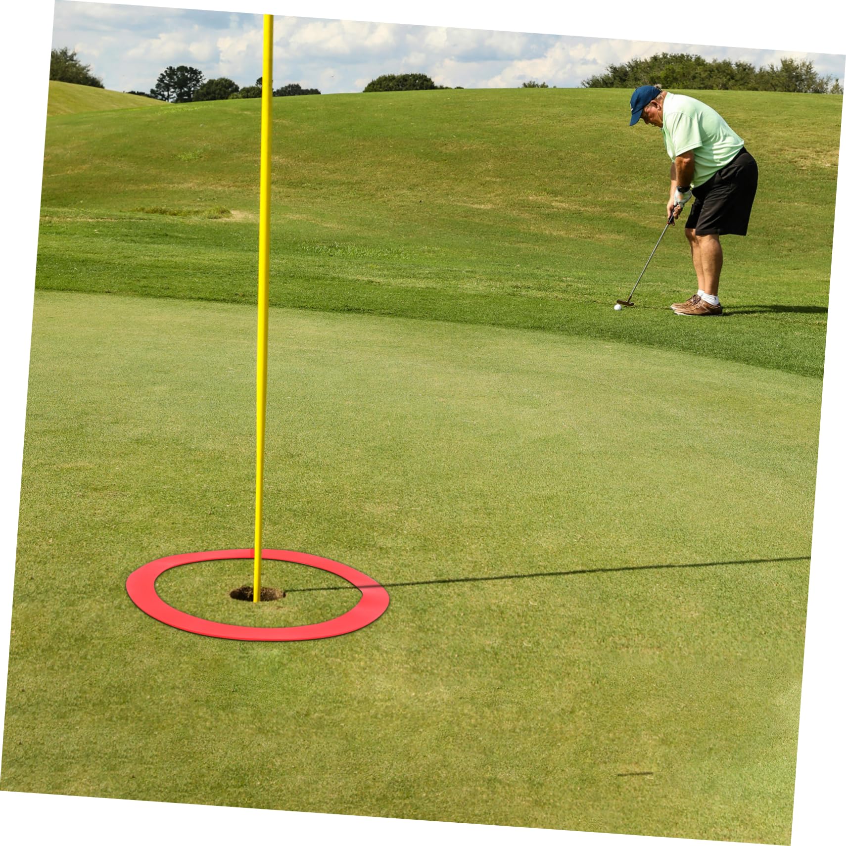 WHAMVOX Golf Putting Circle Silicone Practice Aid Visual Target Waterproof for Indoor/Outdoor Play Improve Your Game