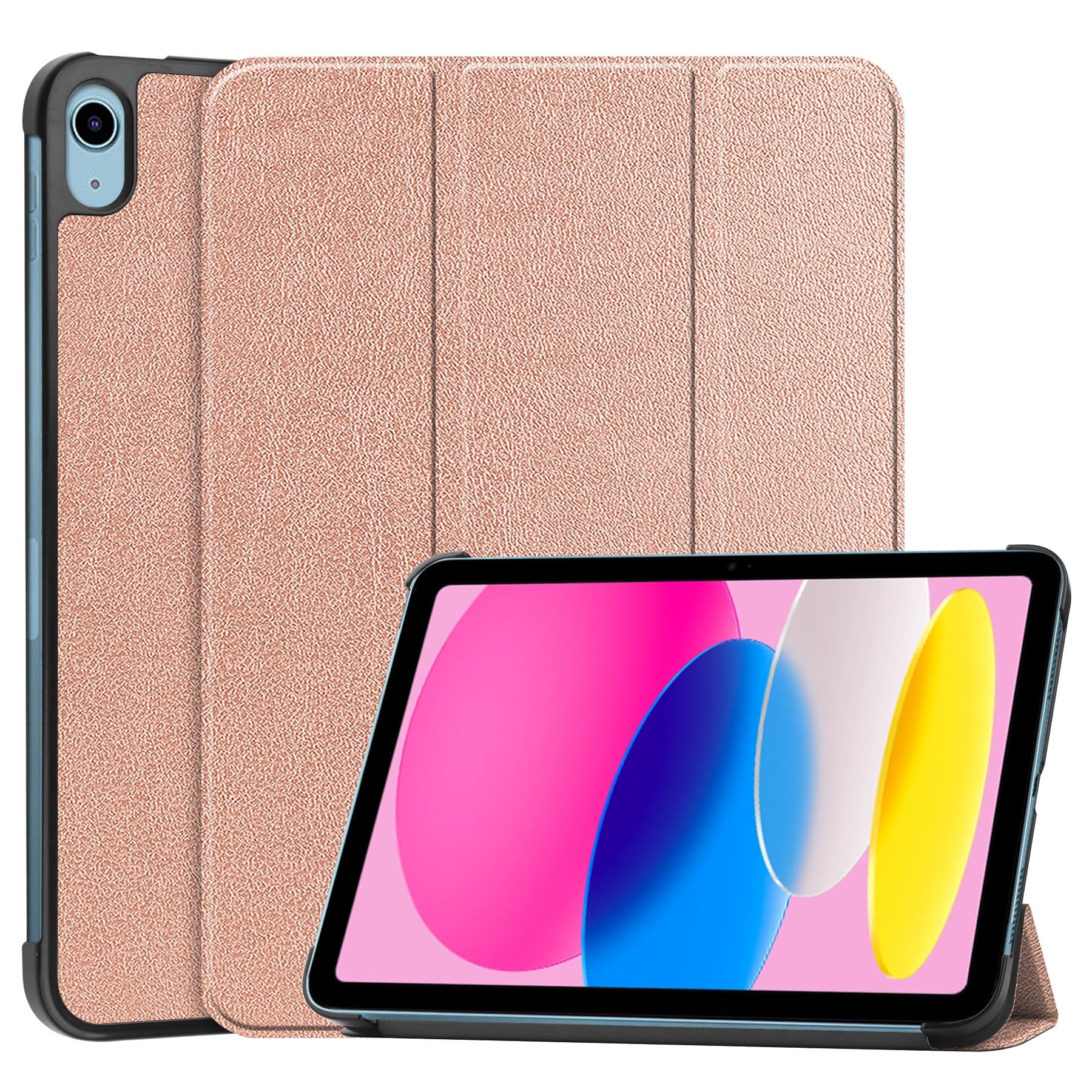 Protection rigide iPad 11 en polycarbonate finition or rose - 8