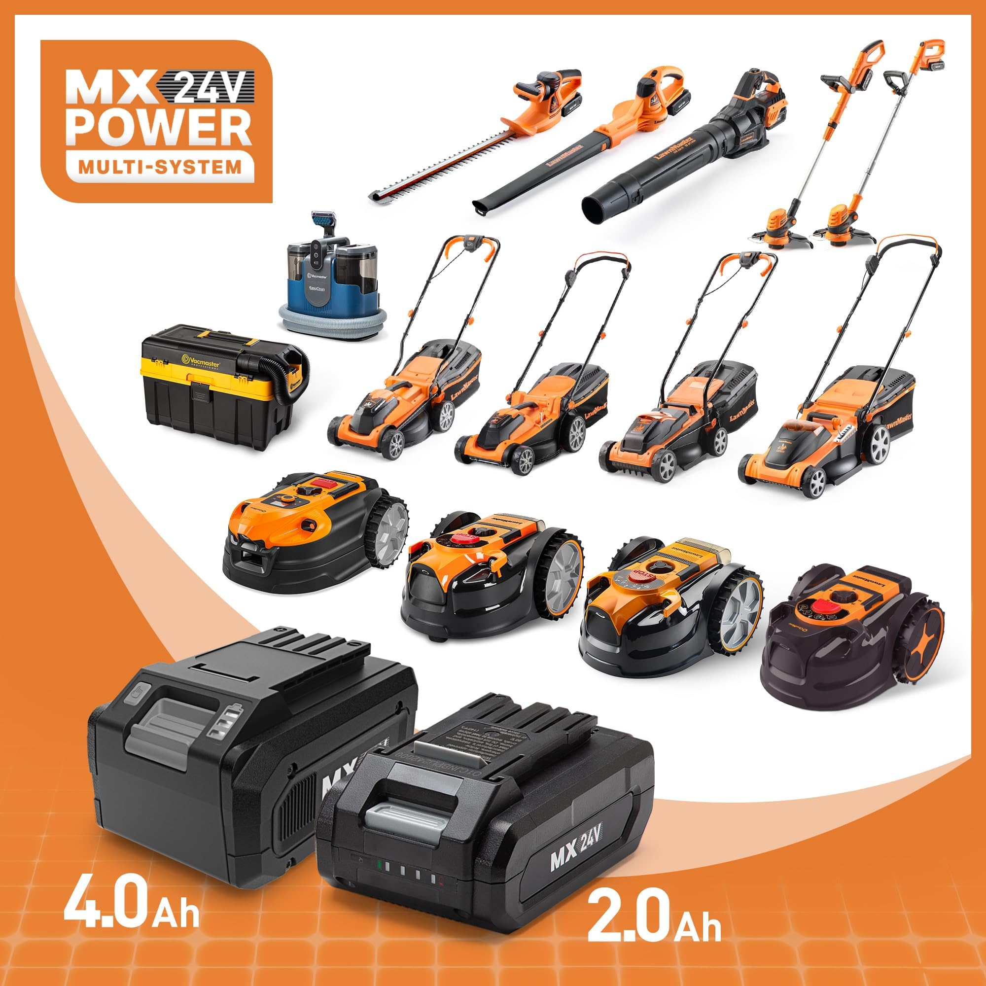 LawnMaster OcuMow®18 robot kosiarka bez kabla peryferyjnego do 800 m², nawigacja wizualna, automatyczne omijanie przeszkód, automatyczne ładowanie, wirtualne strefy zakazu WiFi Bluetooth APP