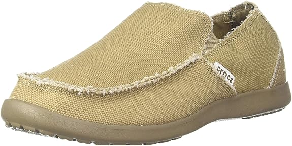 Crocs Men's Santa Cruz Canvas Linen Slip On Loafer