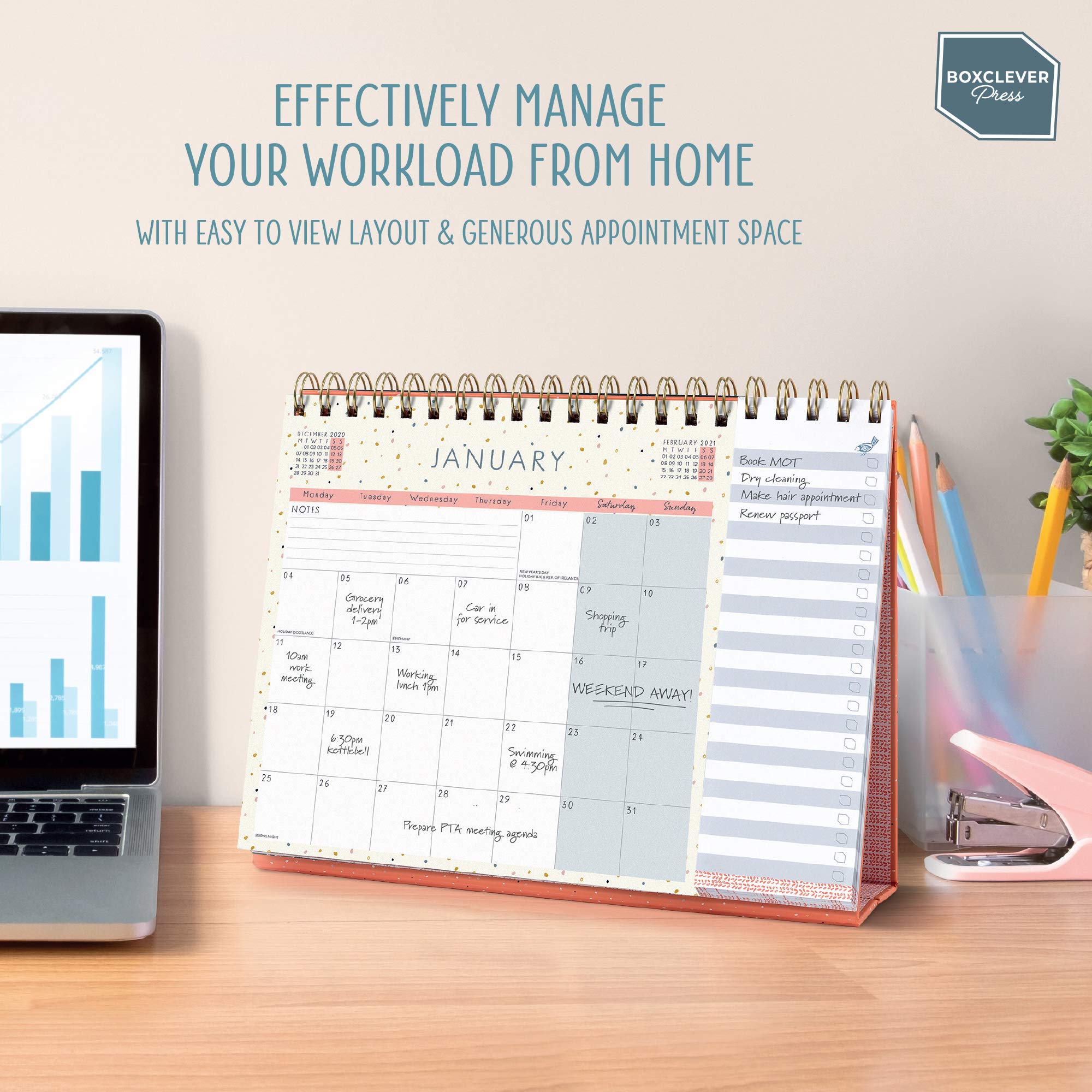 Buy Boxclever Press Everyday Desk Calendar 2021. Freestanding 2021