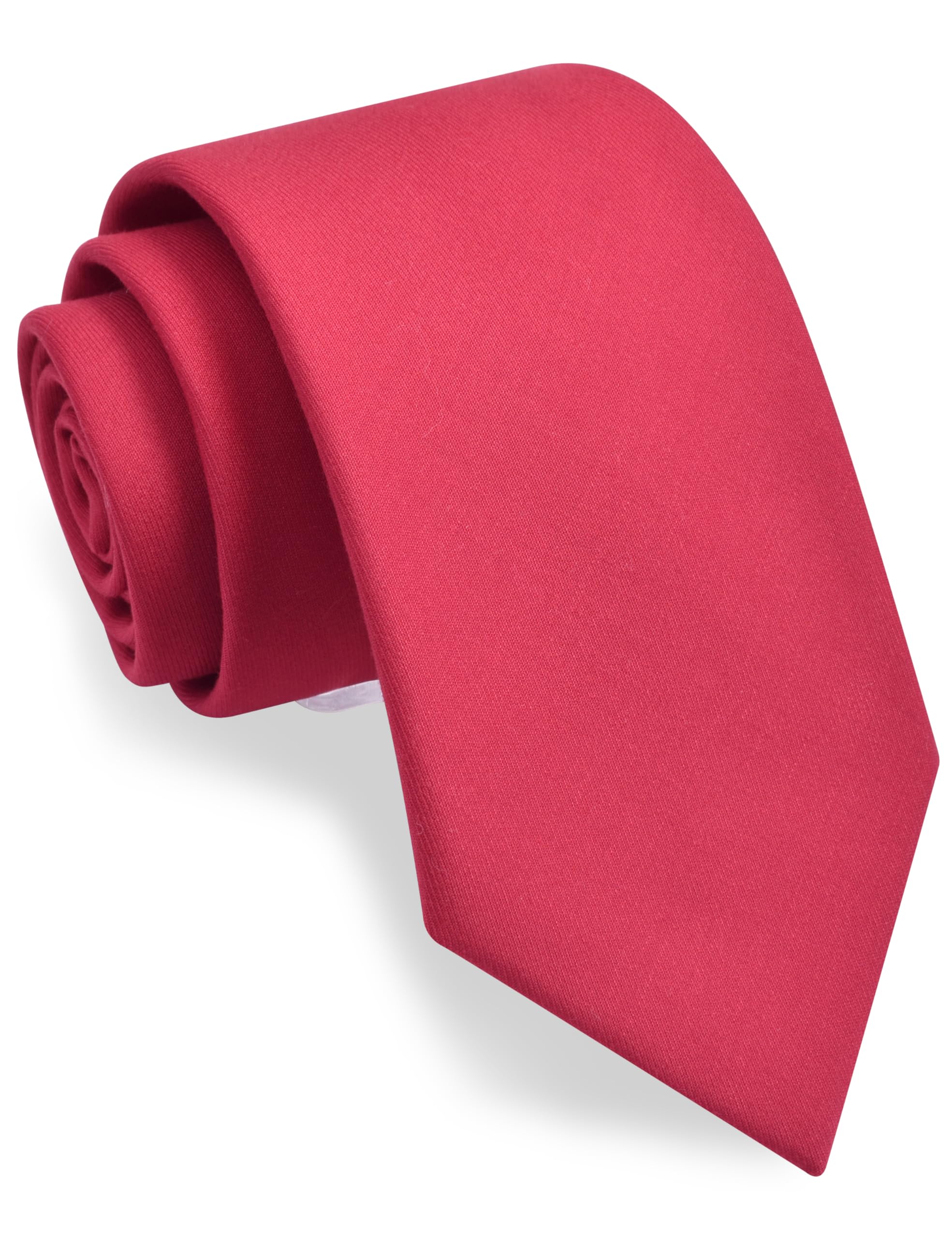 GUSLESON 3.15"（8cm） Solid Necktie Tartan Woven TR Material Tie + Gift Box