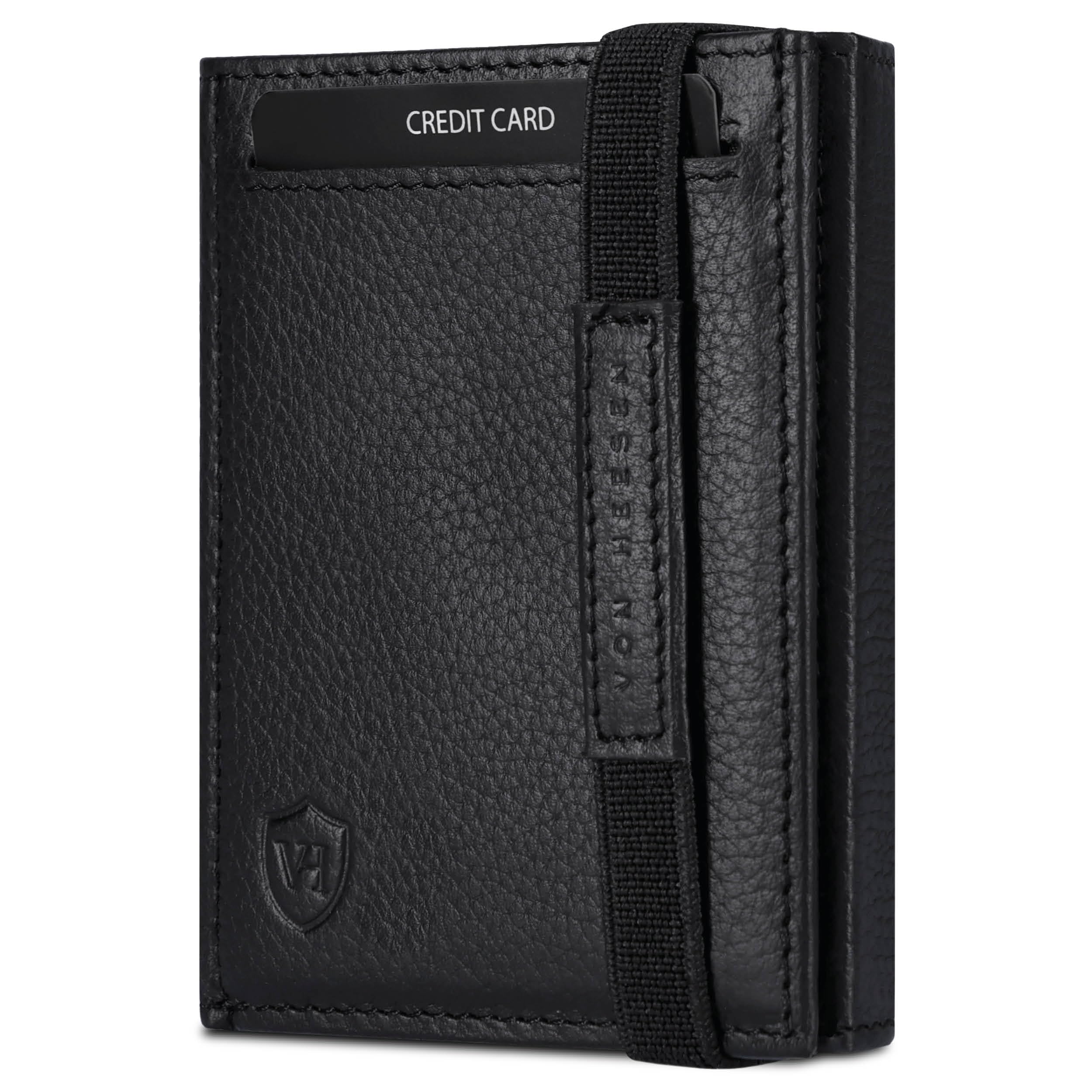 VON HEESEN Slim Wallet mit RFID-Schutz - Mini Geldbörse Herren & Damen klein - Kreditkartenetui Kartenetui - Geldbeutel Portmonee Portemonnaie