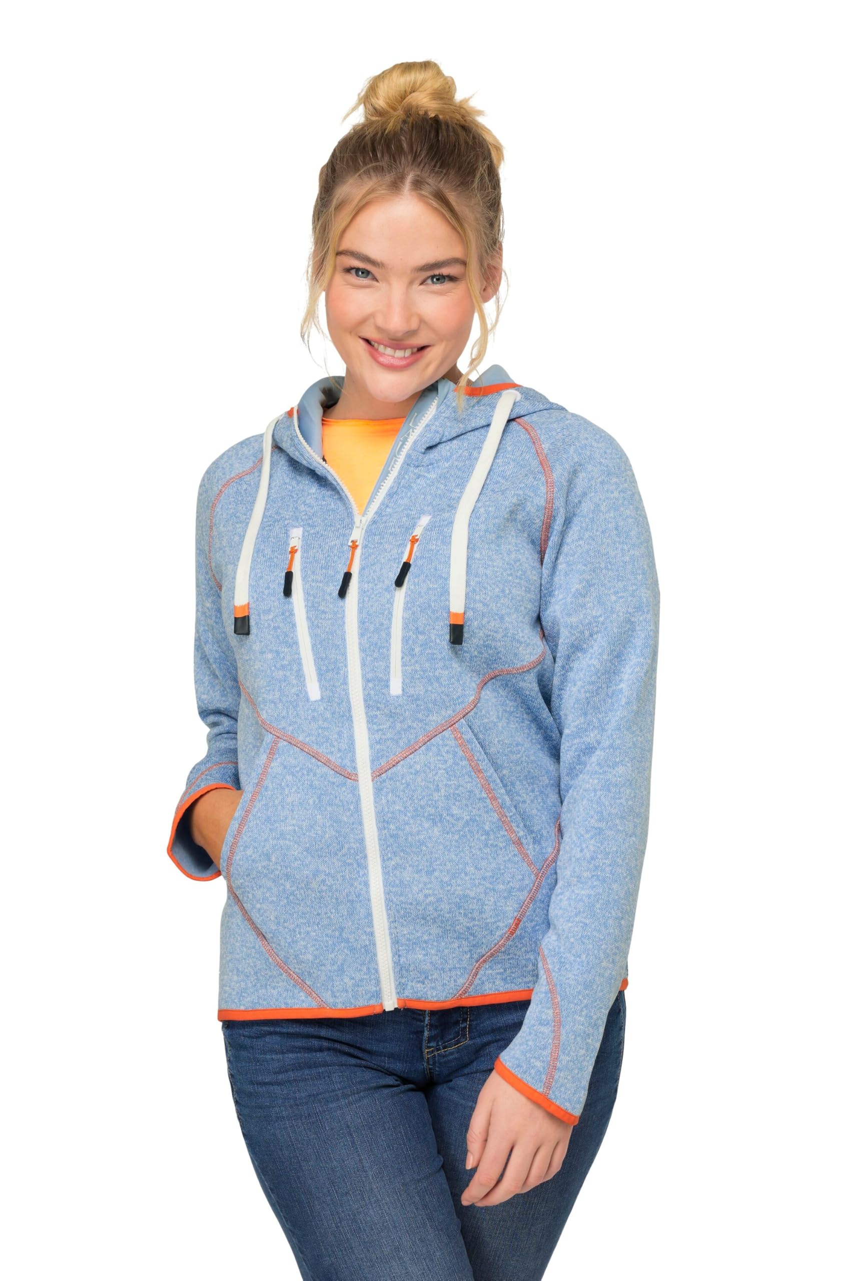 Laurasøn Fleecejacke mit Kontrast 825702