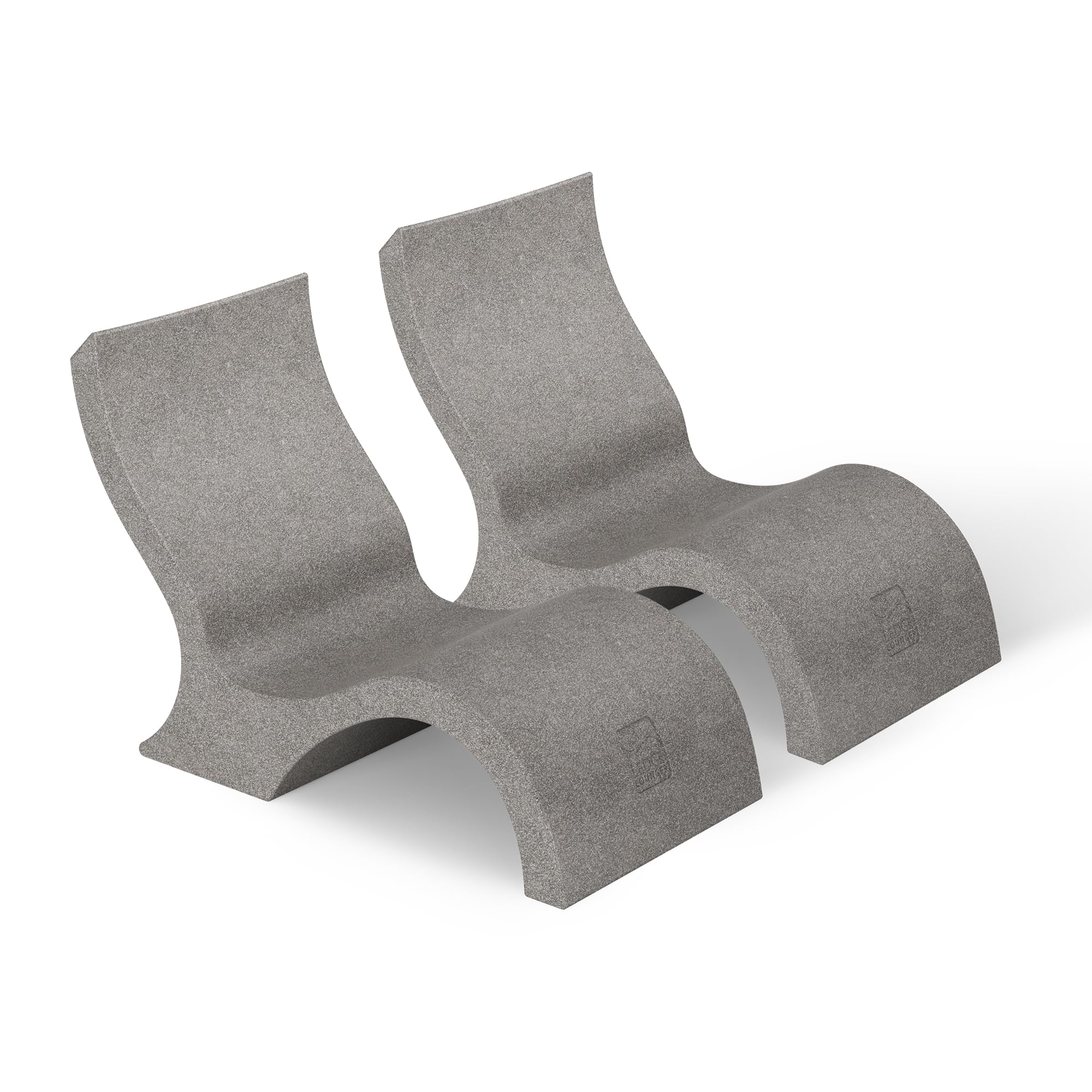 Ledge Lounger Signature in-Pool Low Back Chair for 0-9 inch Water Depths (Set of 2) (Sandstone)