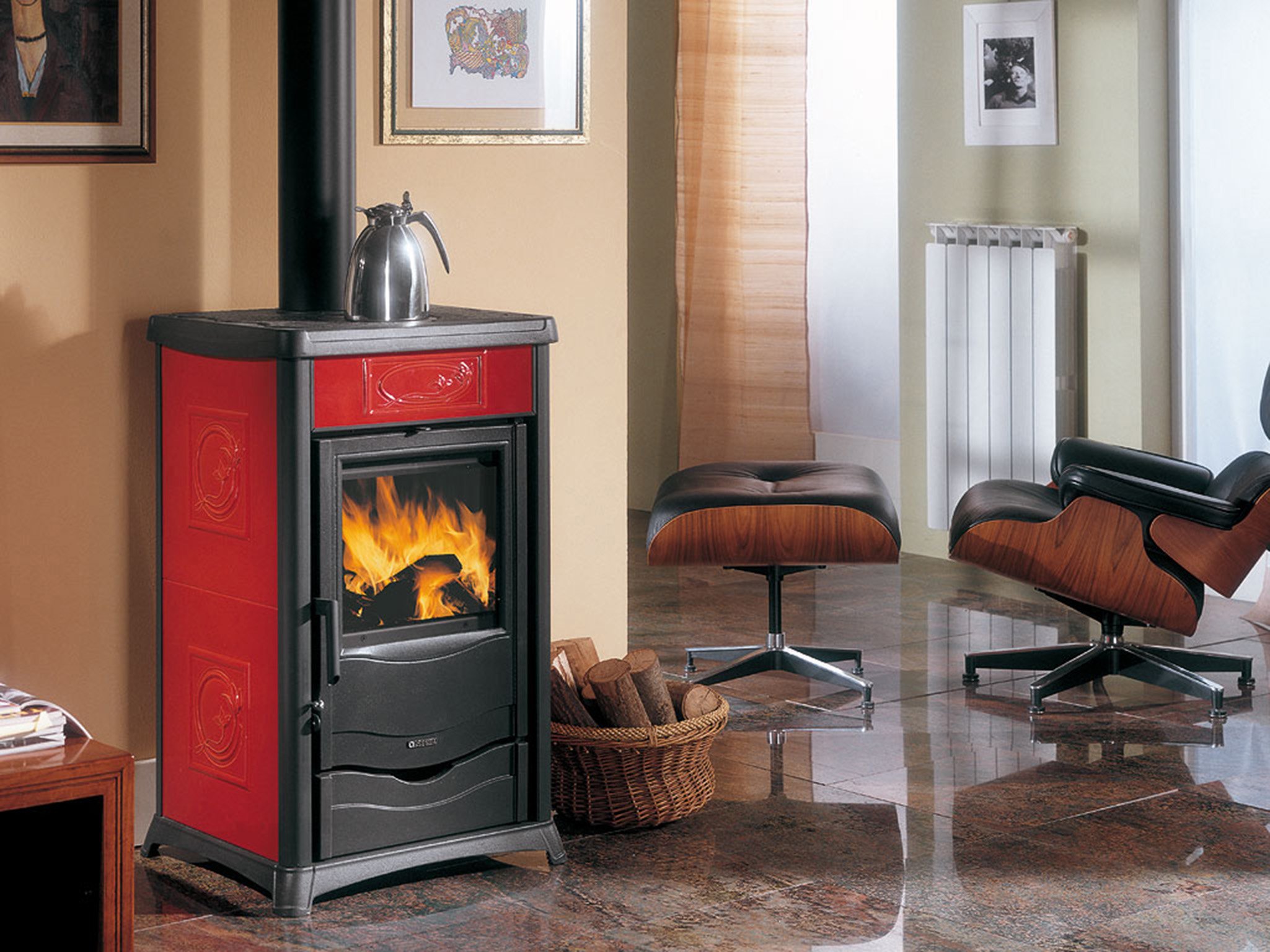 TERMOSTUFA ROSSELLA PLUS BORDEAUX KAL 23000