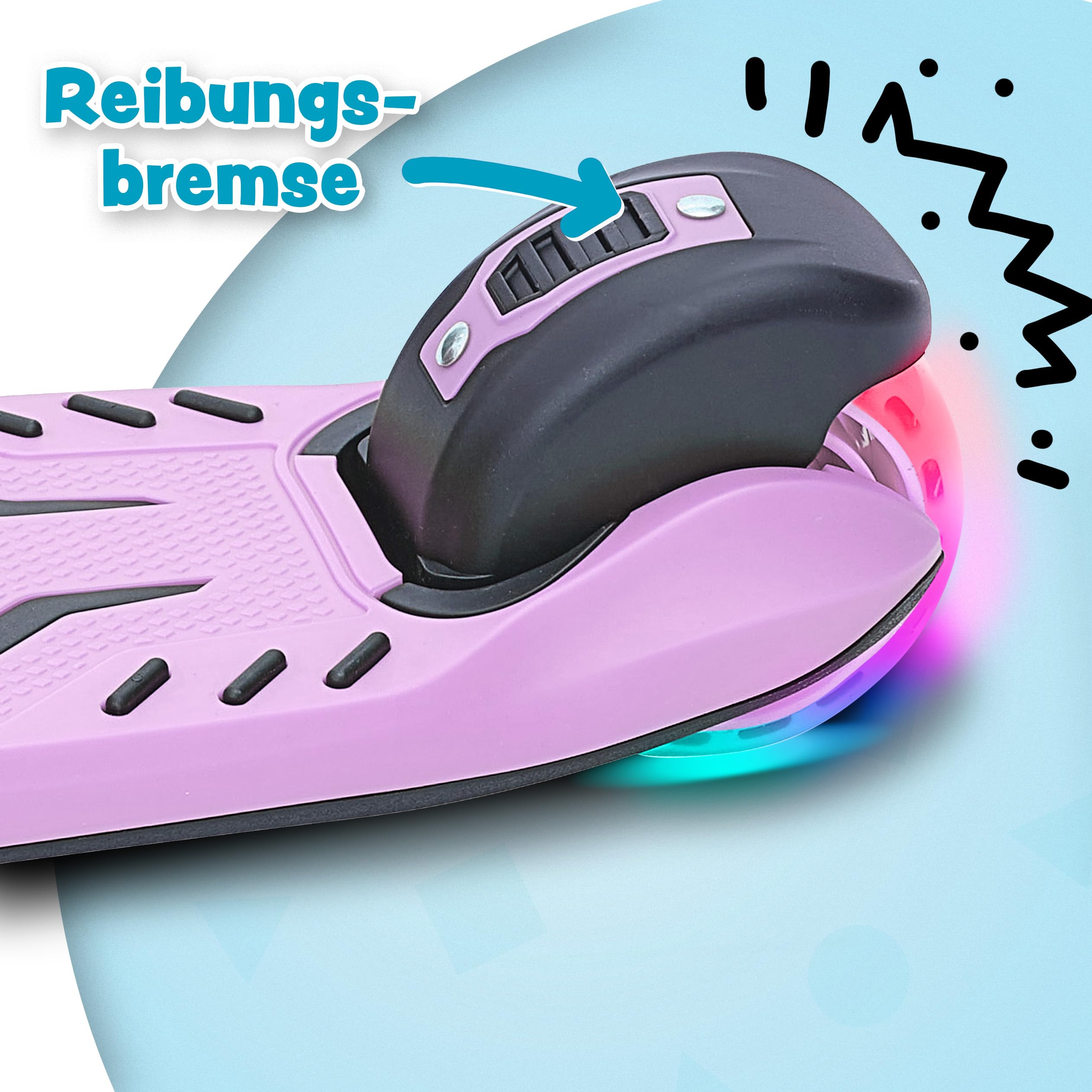 Apollo KidsPro 4 Kinderroller | klappbarer Kinder Scooter, höhenverstellbarer Dreiradscooter | Roller Kinder 3 Jahre Altersempfehlung | Kinderroller 3 Räder mit LED Rollen | Scooter Kinder-gerecht