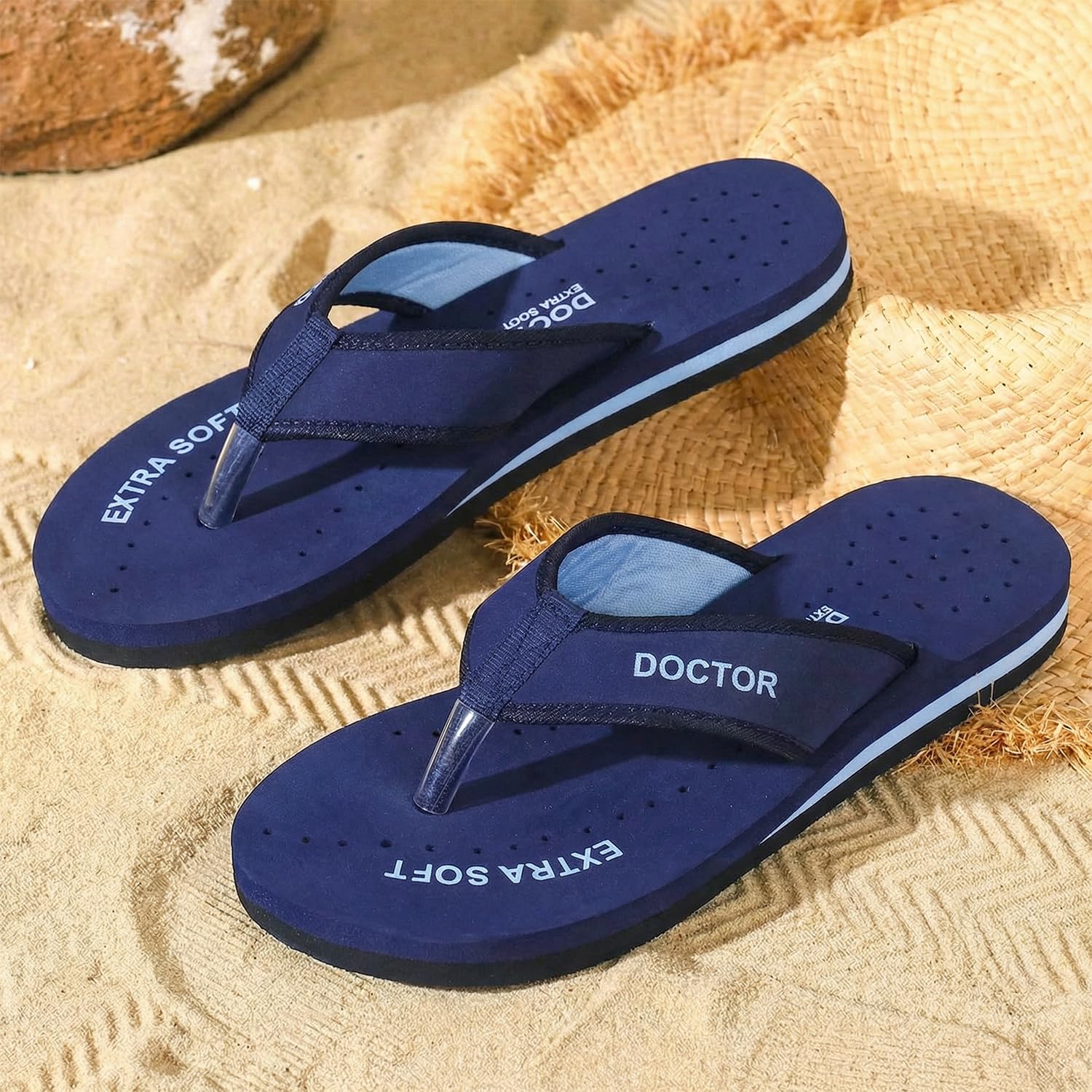 DOCTOR EXTRA SOFT Pantuflas ortopédicas para mujer, para embarazo diabético, antideslizantes, ligeras, cómodas, planas, informales, elegantes, para mujeres y niñas, D-22