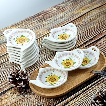 Amazon.com: Bicuzat Floral Tea Bag Holder Tea Porcelain