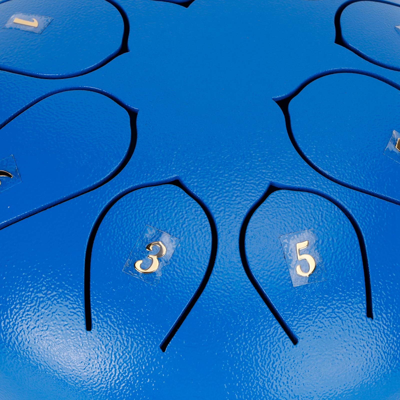 6 Inch 8?Tone Tongue Drum, Handmade Musical Instrument, Steel Alloy Material, Suitable for Meditation, Yoga, Performance, Novices and Professionals, Ethereal Sound (Blue)