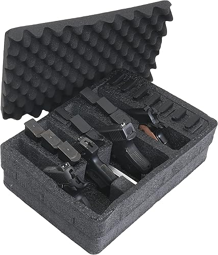 Miniatura 4 de Case Club Solo espuma: se adapta al juego de espuma de pistola Pelican 1450-4 con bote de gel de sílice para ayudar a prevenir el óxido