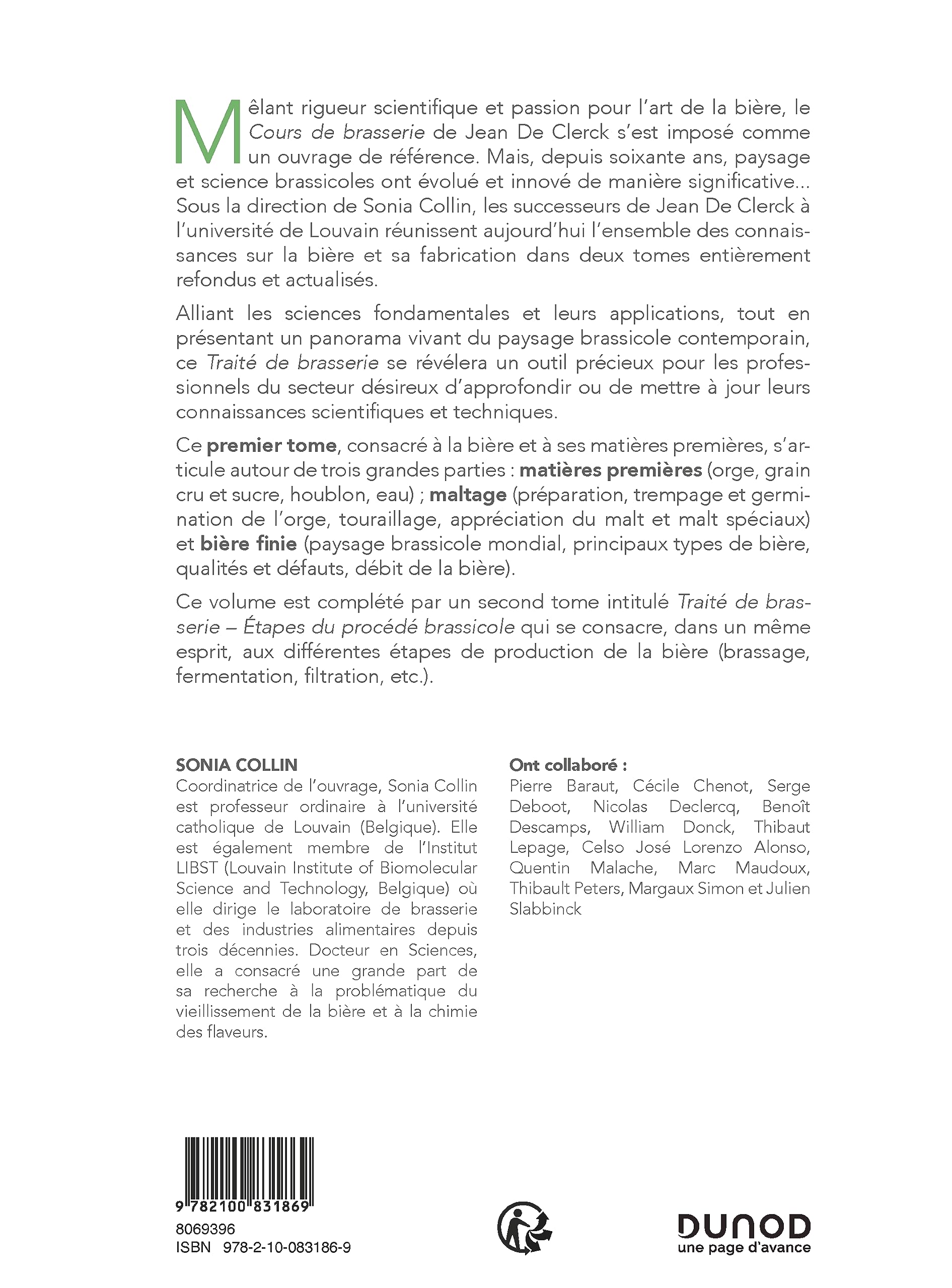 Traité de Brasserie - Tome 1: La bière et ses matières premières