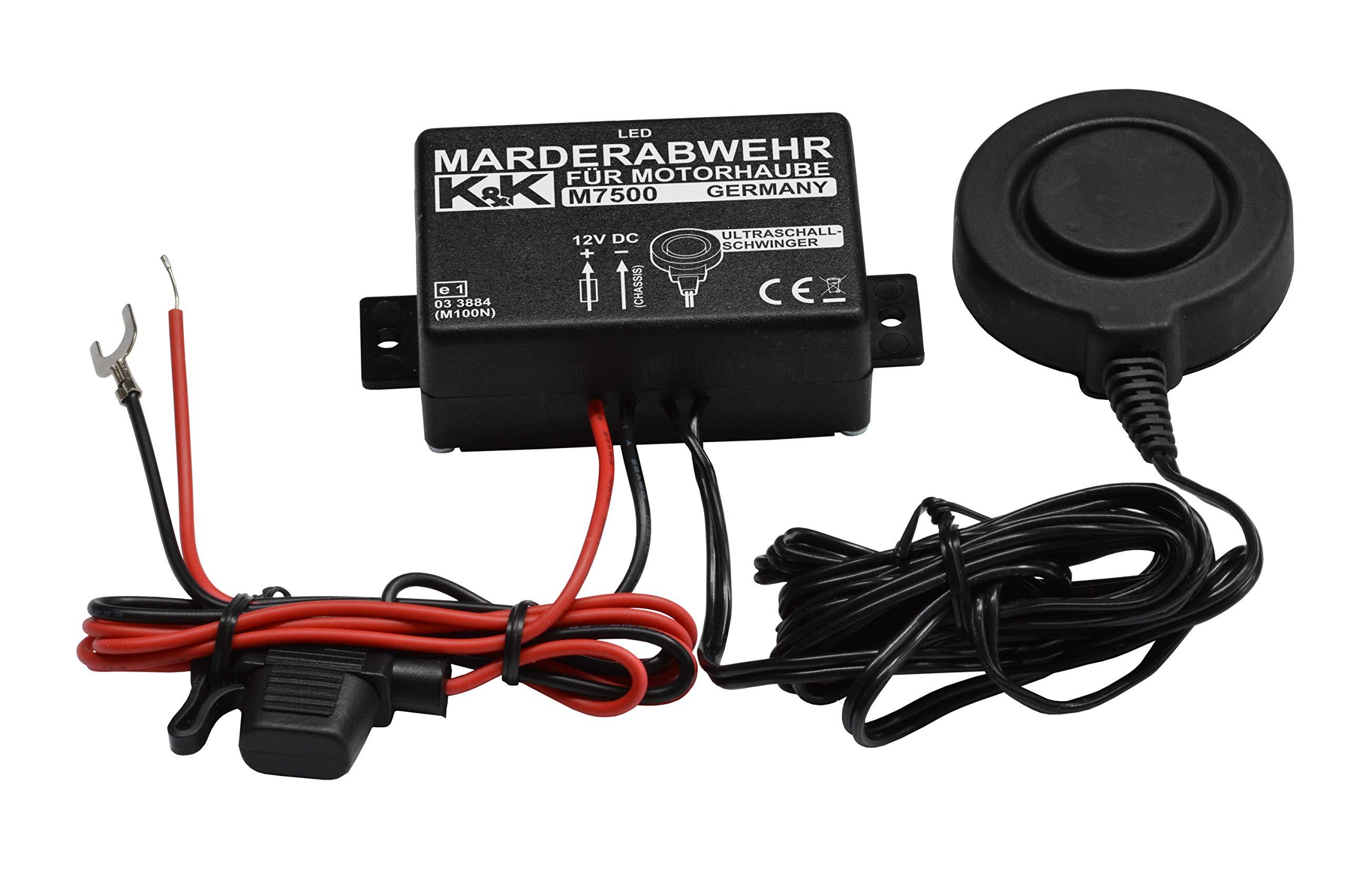 K&K M7500 - Ultraschall-Marderschutz & Tierspurenabwehr - doppelt wirksam