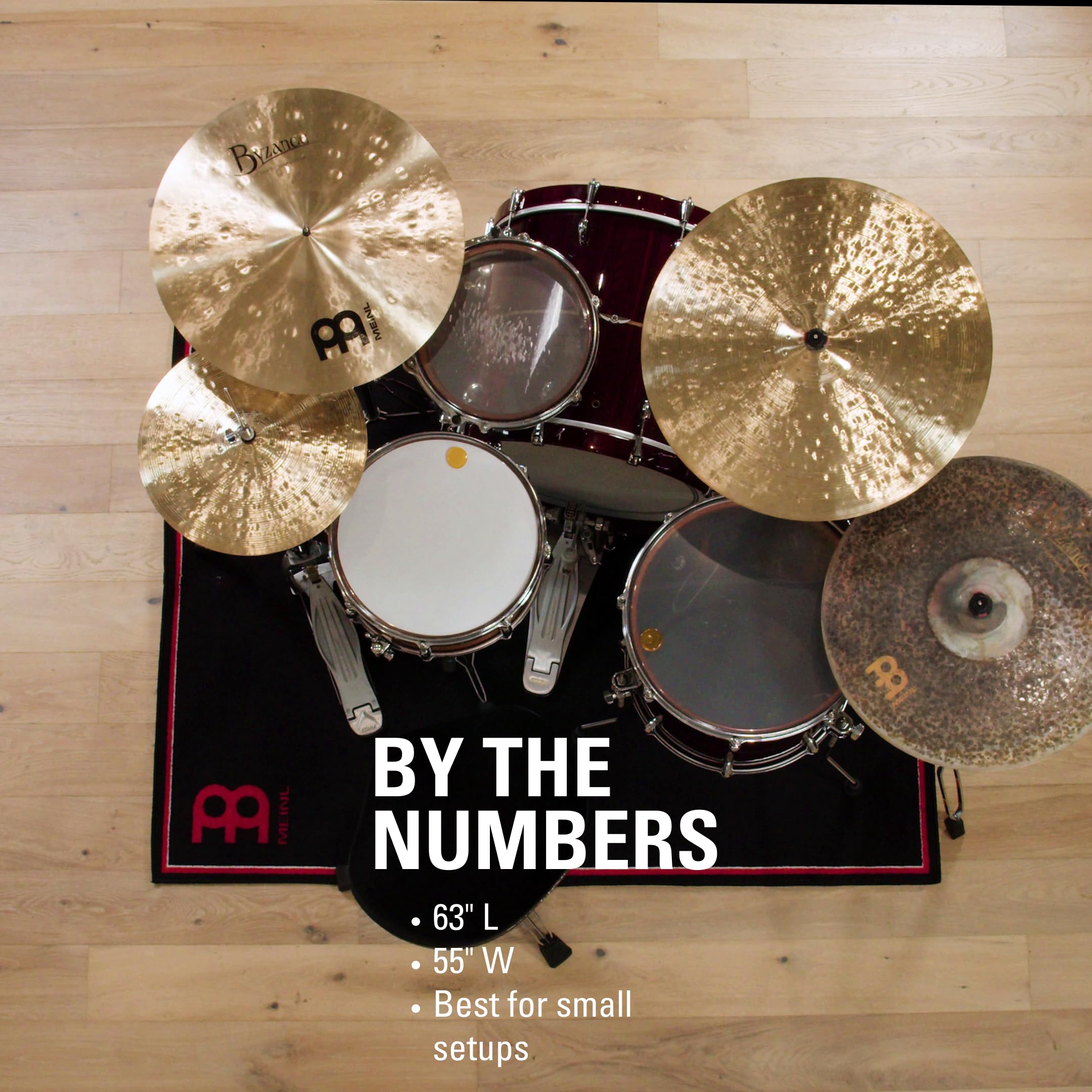 Meinl Cymbals MDRS-BK - Tamburello piccolo, 1,6 x 1,4 m, colore: Nero
