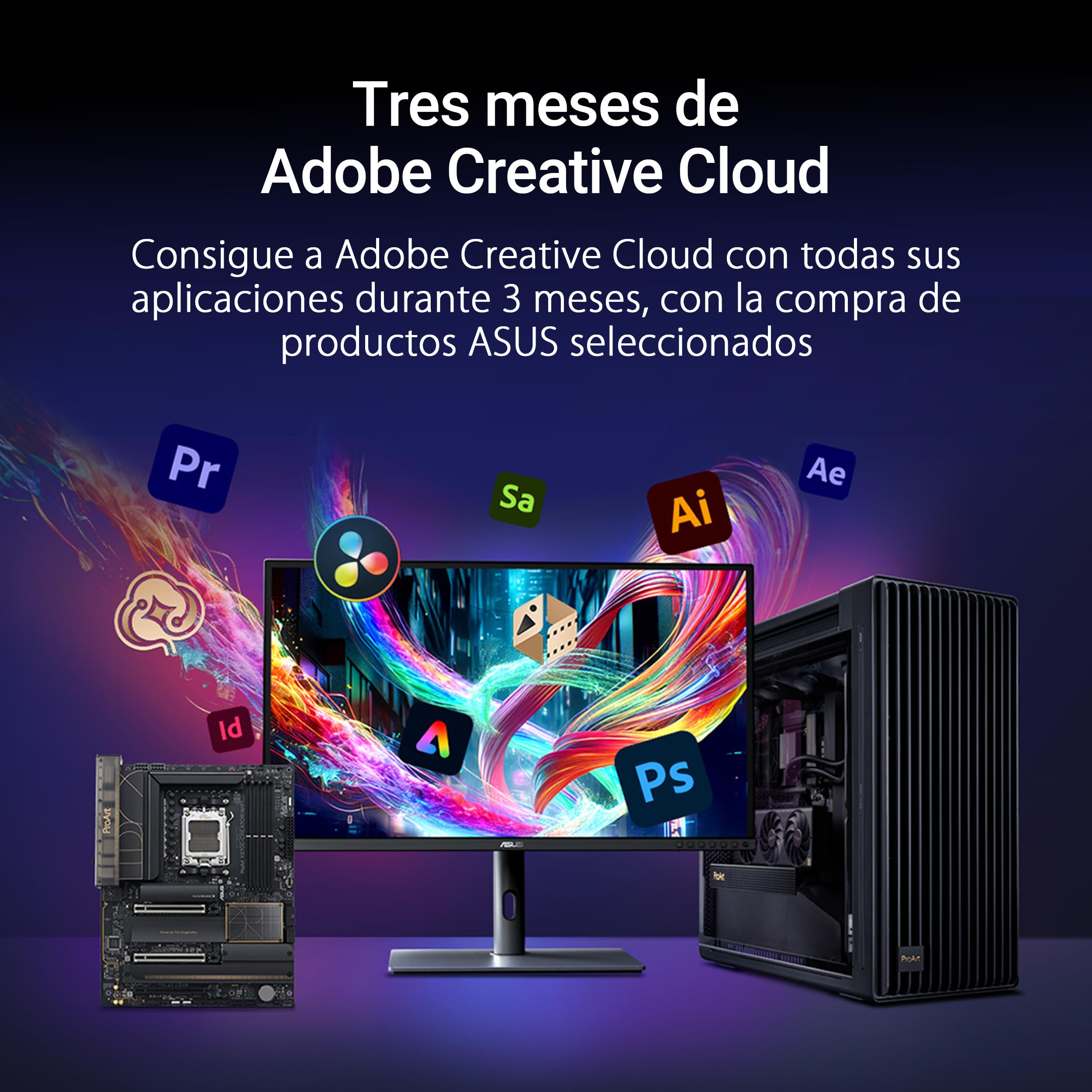 ASUS ProArt Z890-Creator WiFi - Placa Base ATX, 16+2+1+2 etapas de Potencia, PCIe 5.0 Compatible con GPU de última generación, Dos Thunderbolt 5 Tipo-C, LAN de 10 GB y 2,5 GB, WiFi 7, 5 Ranuras M.2