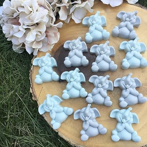 Miniatura 2 de 12 Elephant Soap Favors - Elephant Baby Shower Favors & Decorations GirlBoyNeutral (Pink & Blue Mixed)