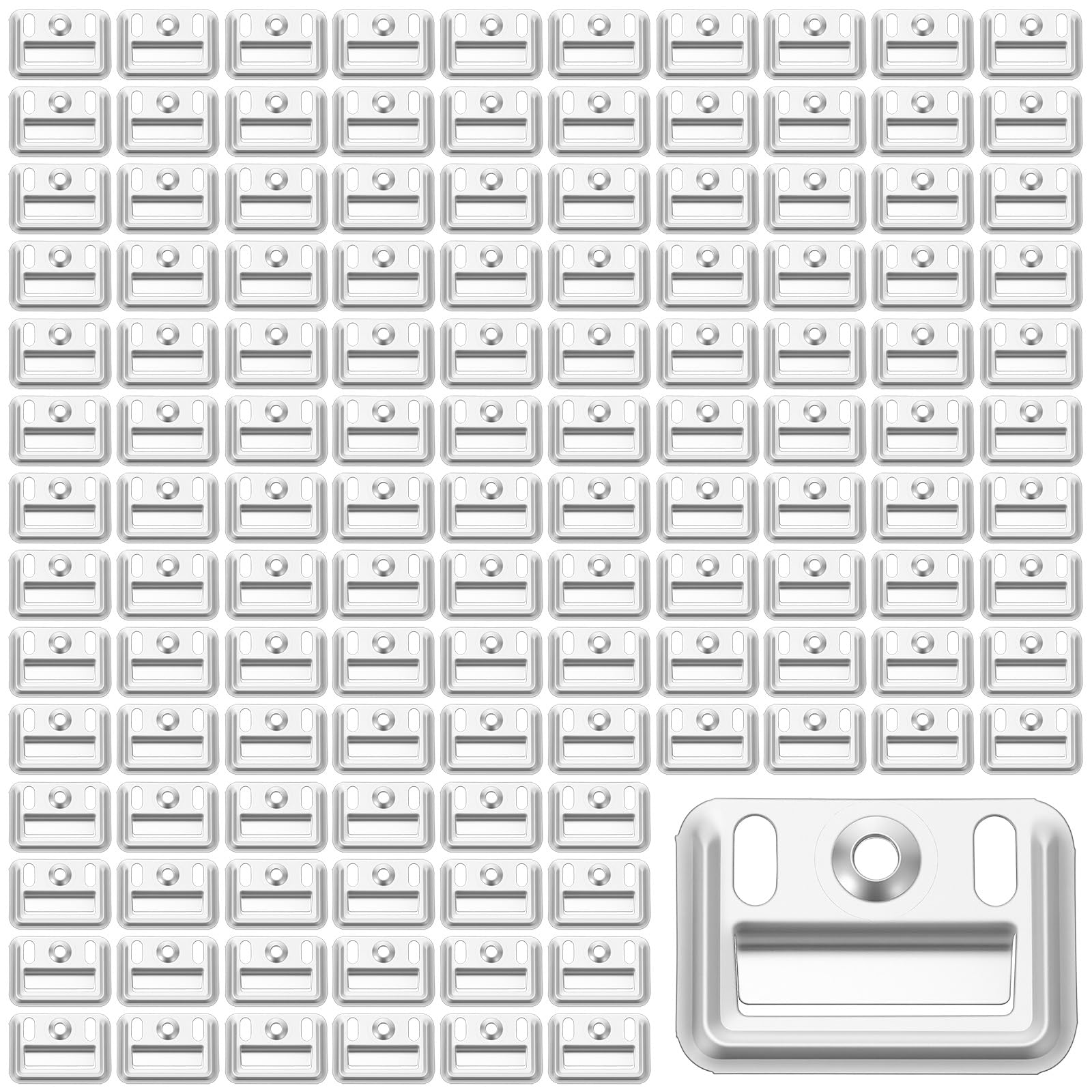 200 pcs Stainless Steel Z-Clips (1.73"/44mmx1.22/31mm) - Wall Panel Fixing Piece, Clamp for Integrated Wall Panels, Heavy Duty Walls Panel Buckle for Toilet Seats &amp; Furniture Mounting