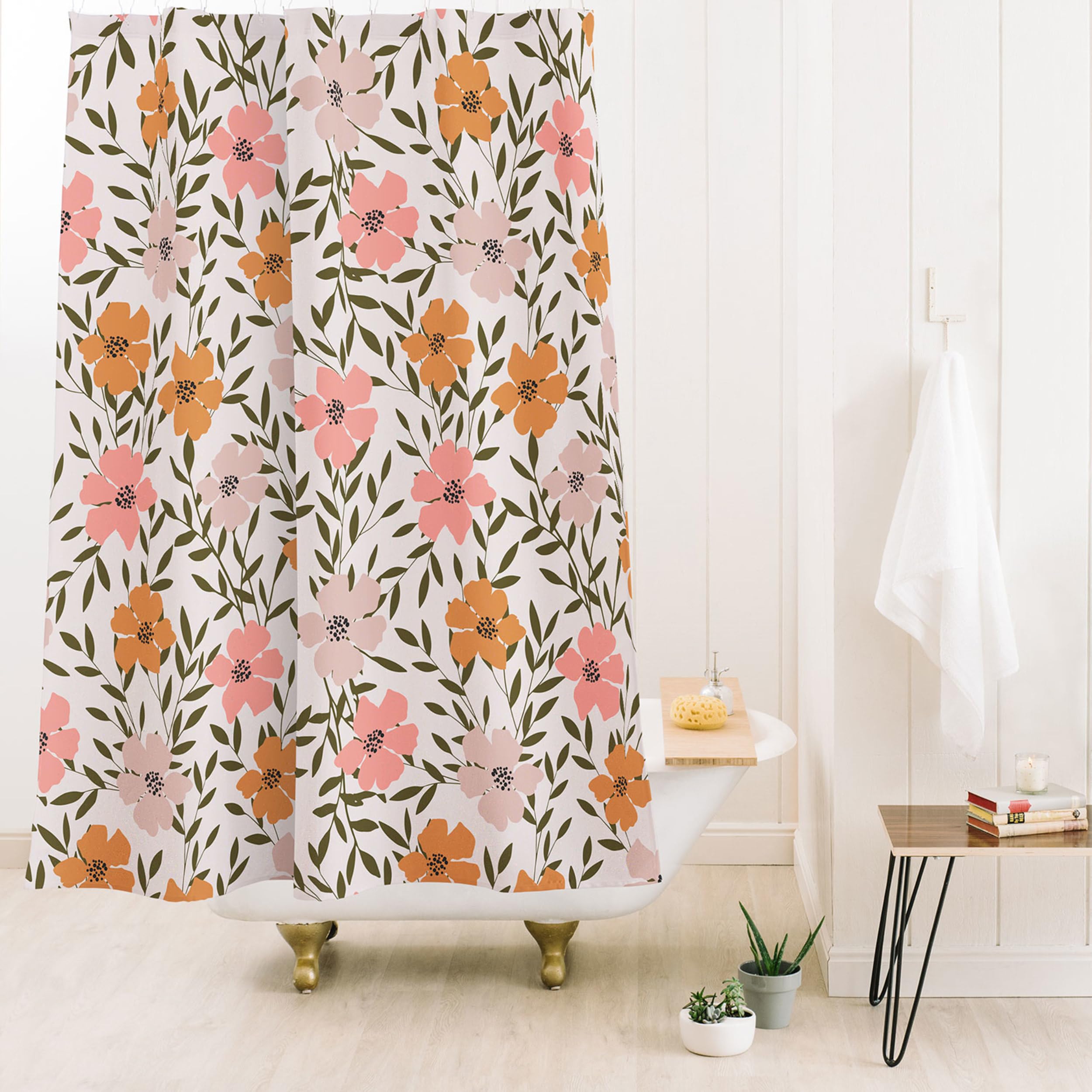 Society6 Cortina de Ducha, Rosa, 182,88 x 175,3 x 0,3 cm.