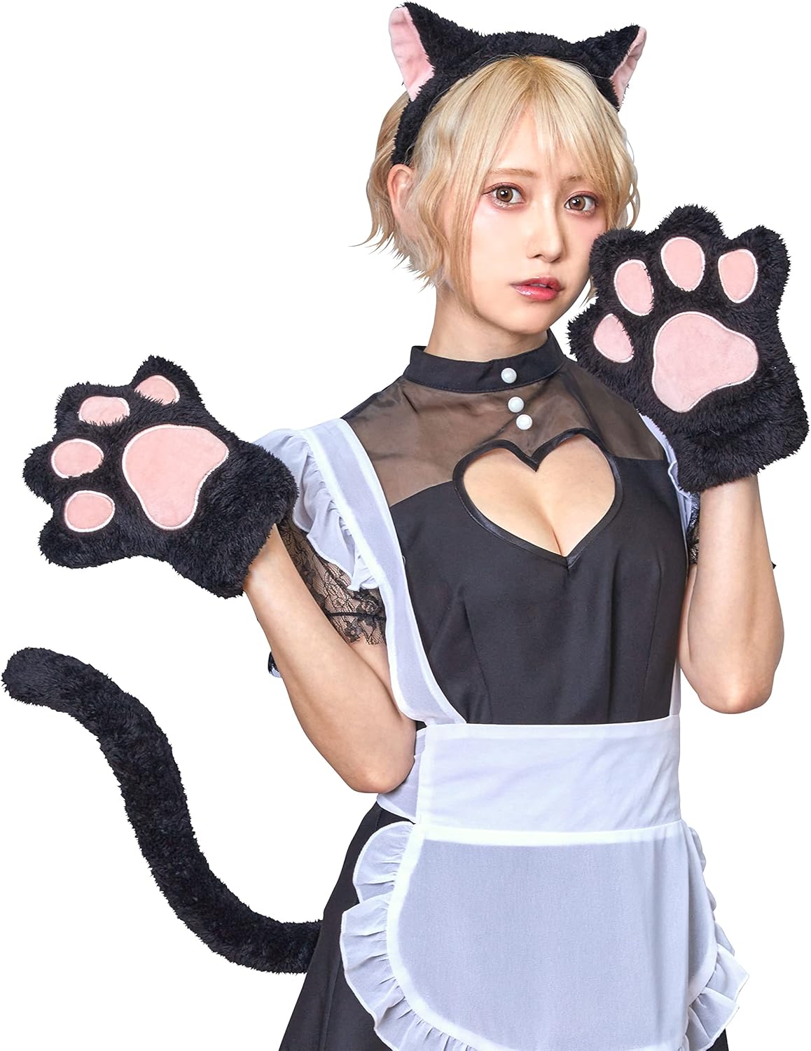 クリアストーン(Clearstone) もふもふアニマルセット コスプレ ハロウィン 黒ねこ ユニセックス ブラック アニマル クリアストーン(Clearstone) もふもふアニマルセット コスプレ ハロウィン 黒ねこ ユニセック...