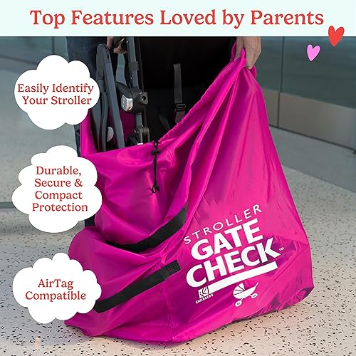 Miniatura 2 de Bolsa de viaje Gate Check de J.L. Childress para carriola individual y doble, rosa neón Rosa neón,Negro -,Azul,Azul neón,Amarillo Neón,Rojo