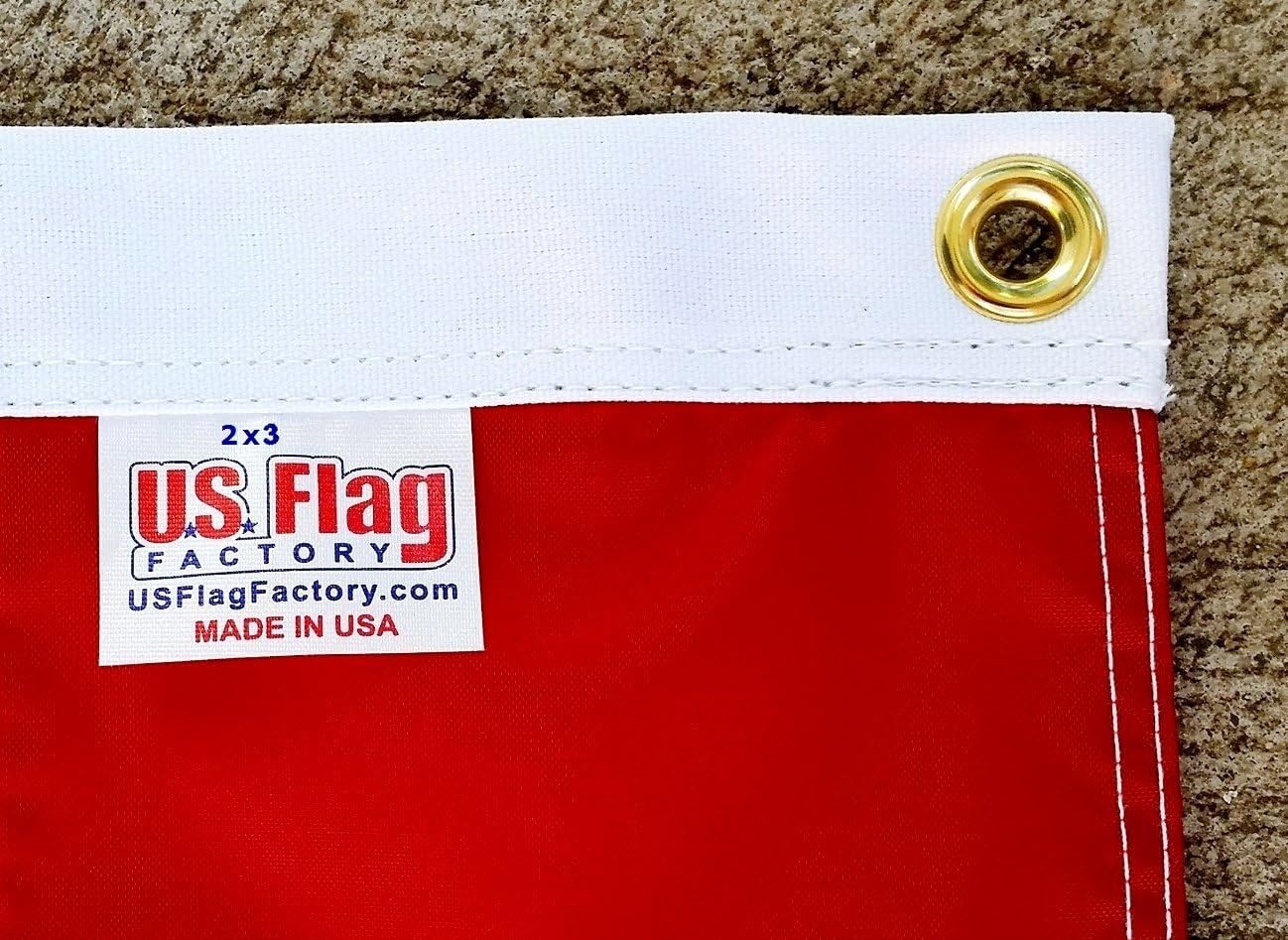 US Flag Factory 2x3 FT Rainbow Flag (Sewn Stripes) Outdoor SolarMax Nylon - Gay Pride Lesbian LGBT - Premium Quality - Made in America