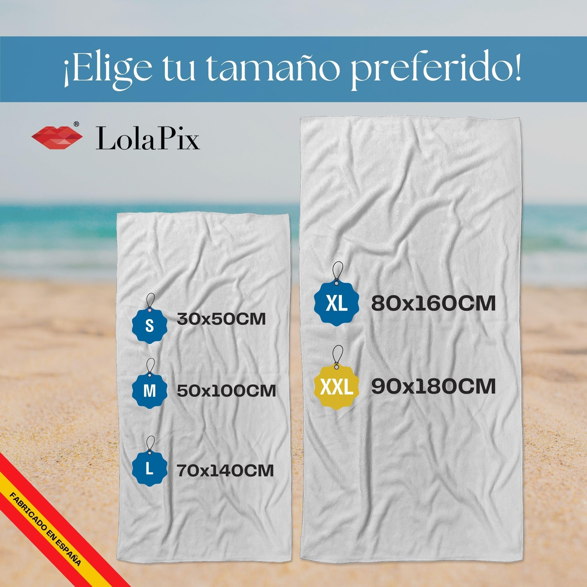 Toalla Personalizada Playa Algodón. Toallas baño personalizadas. Toalla Playa Grande. Regalos Personalizados para Mujer Personalizados con Foto. Toallas Personalizadas de baño. 90x180 PREMIUM GRUESA