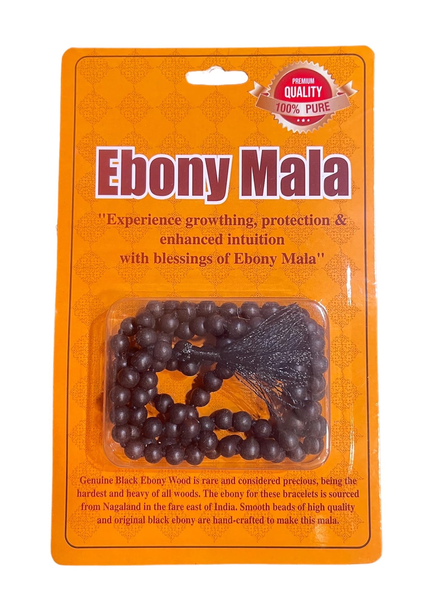 happiness hub Original Karungali malai 108 Beads with lab Report Original Black Ebony Wood mala for Unisex 8mm Bead Size (B0D29J82YD) Amazon Price History, Amazon Price Tracker