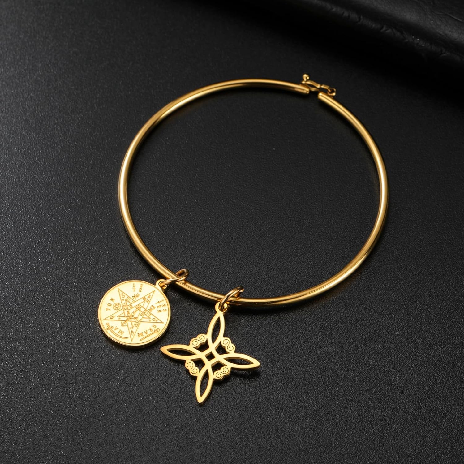 TEAMER Adjustable Tetragrammaton Witch Knot Bracelet Double Amulet Protection Bracelet Solomon Pentagram Jewelry For Women - Image 5