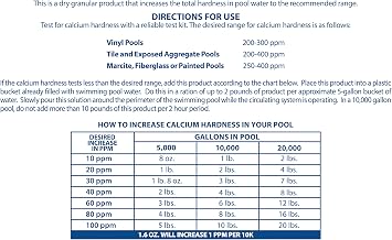 Pool Mate 8-Pounds Premium Calcium Hardness Increaser for Pools, 100% Calcium Chloride