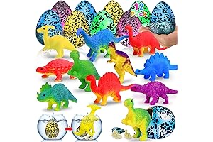 12 Pack Large Easter Eggs with Dinosaur Toys, Hatching Eggs Grow in...
