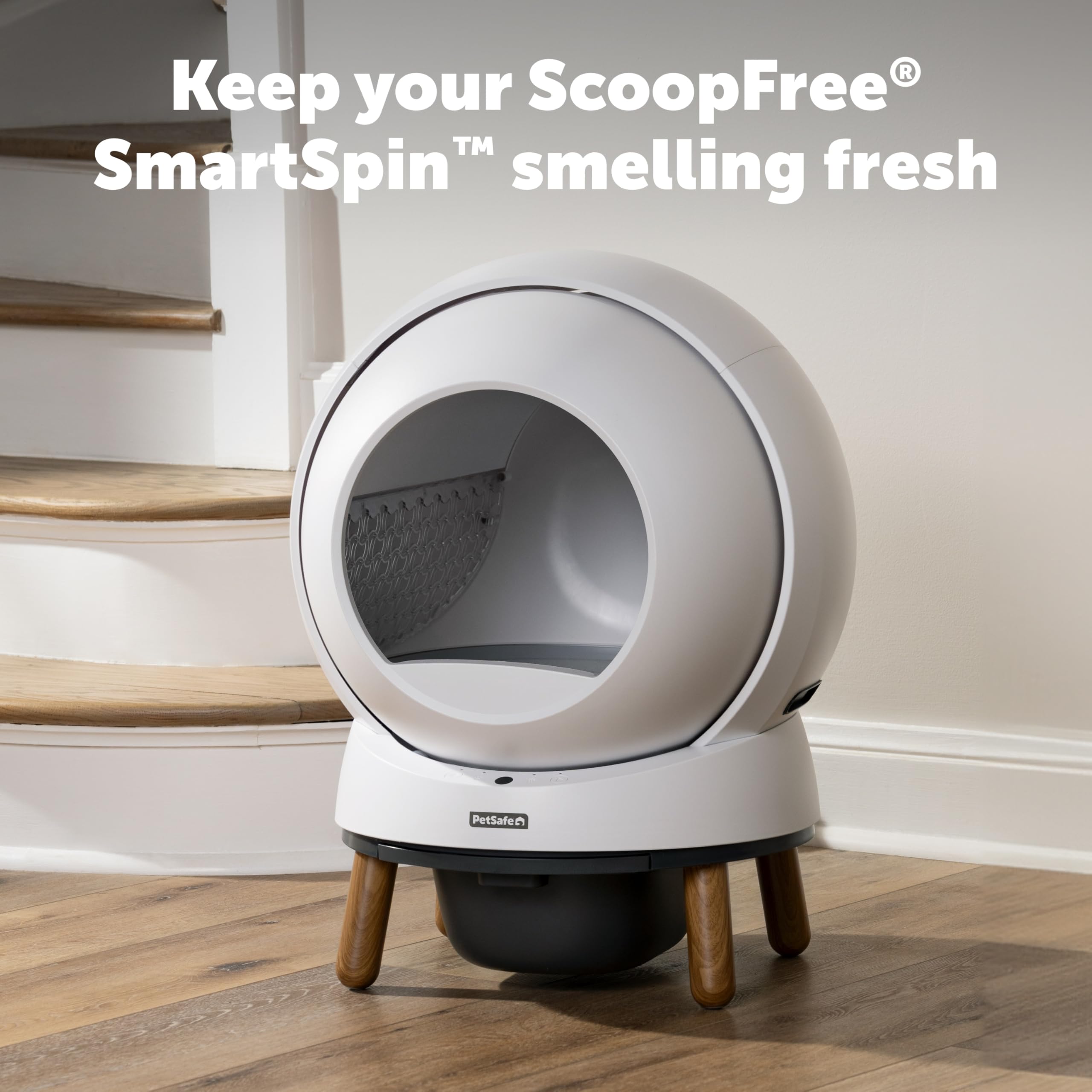 ScoopFree SmartSpin Dezodoratory do kuwety, ciesz się nawet miesiącem lepszej kontroli zapachu dzięki samoczyszczącej kuwecie ScoopFree SmartSpin (2-pak)