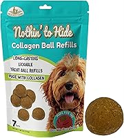 SPOT Nothin’ to Hide Collagen Refill Balls 7-Pack for Seek-A-Treat Puzzle Ball - Joints, Teeth & Coat Support