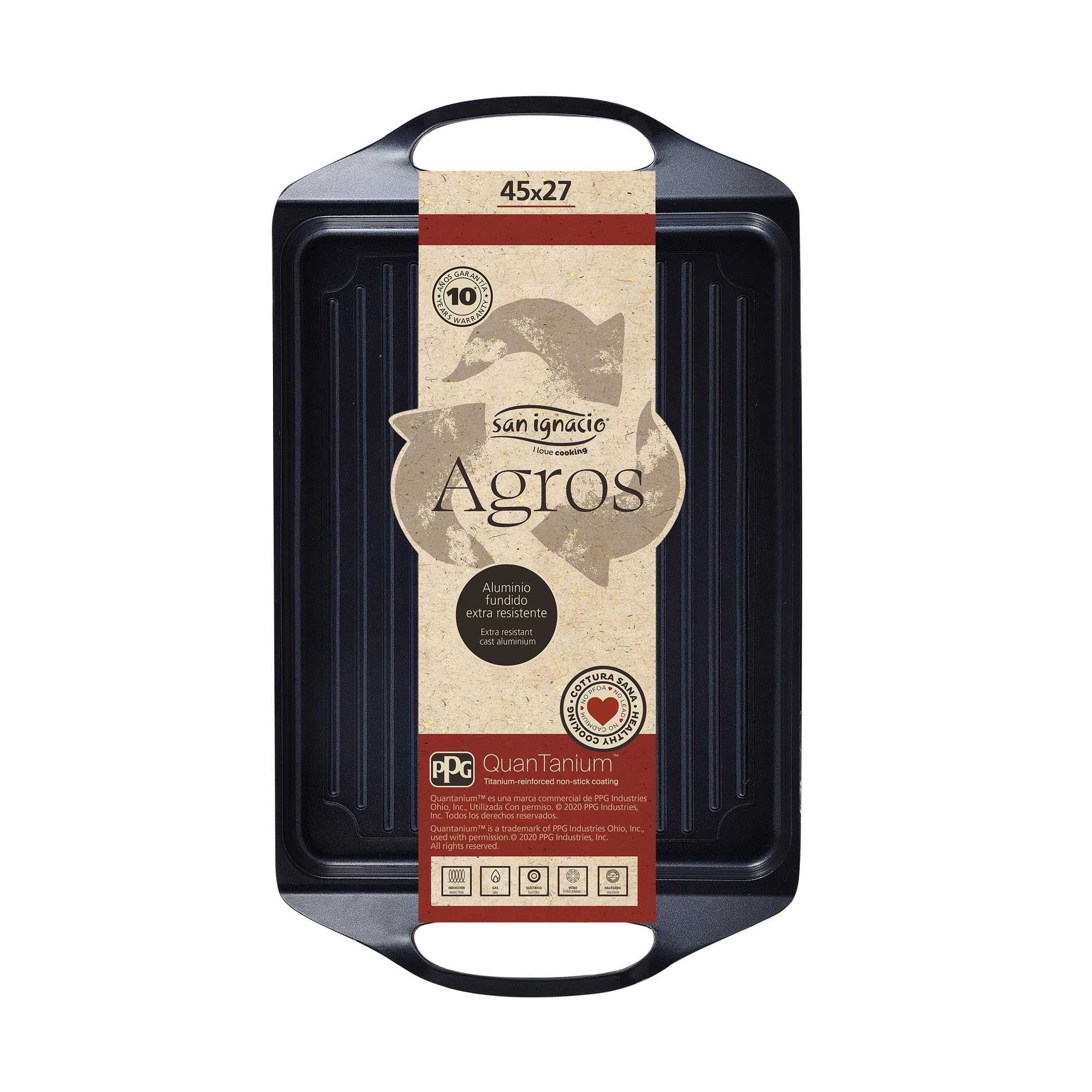 San Ignacio PLACA GRILL 45X27CM ALU ODLEWANY IND AGROS SG