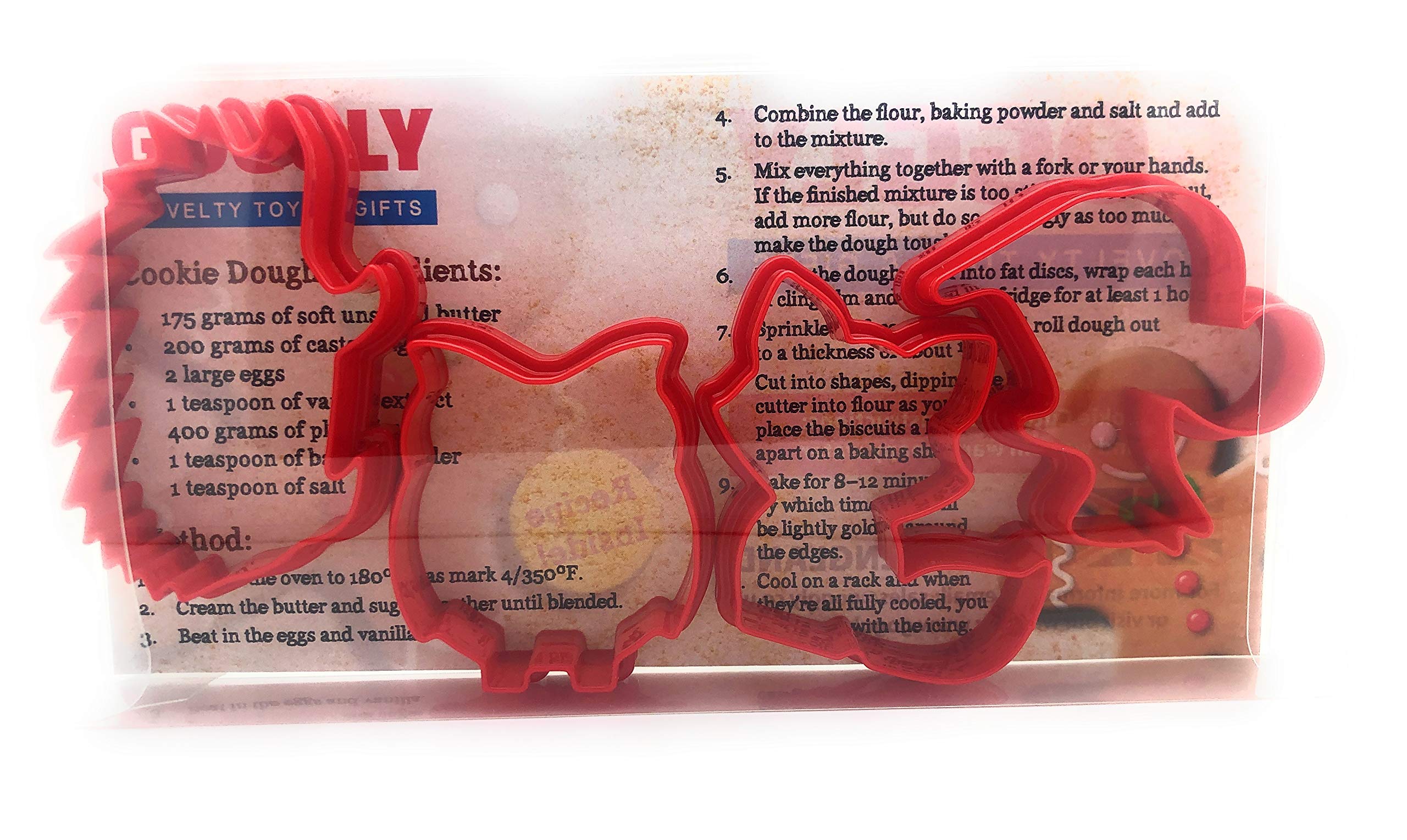 Goggly Red Wildlife Cookie Cutter Set Of 4 - Fox, Owl, Hedgehog & Squirrel Cookie Cutter, Biscuit, Pastry, Fondant Clay Cutters