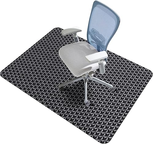 Miniatura 8 de SALLOUS Tapete para silla para suelo duro, tapete para silla de juegos de 47 x 38 pulgadas para superficie dura, tapete de piso para silla rodante