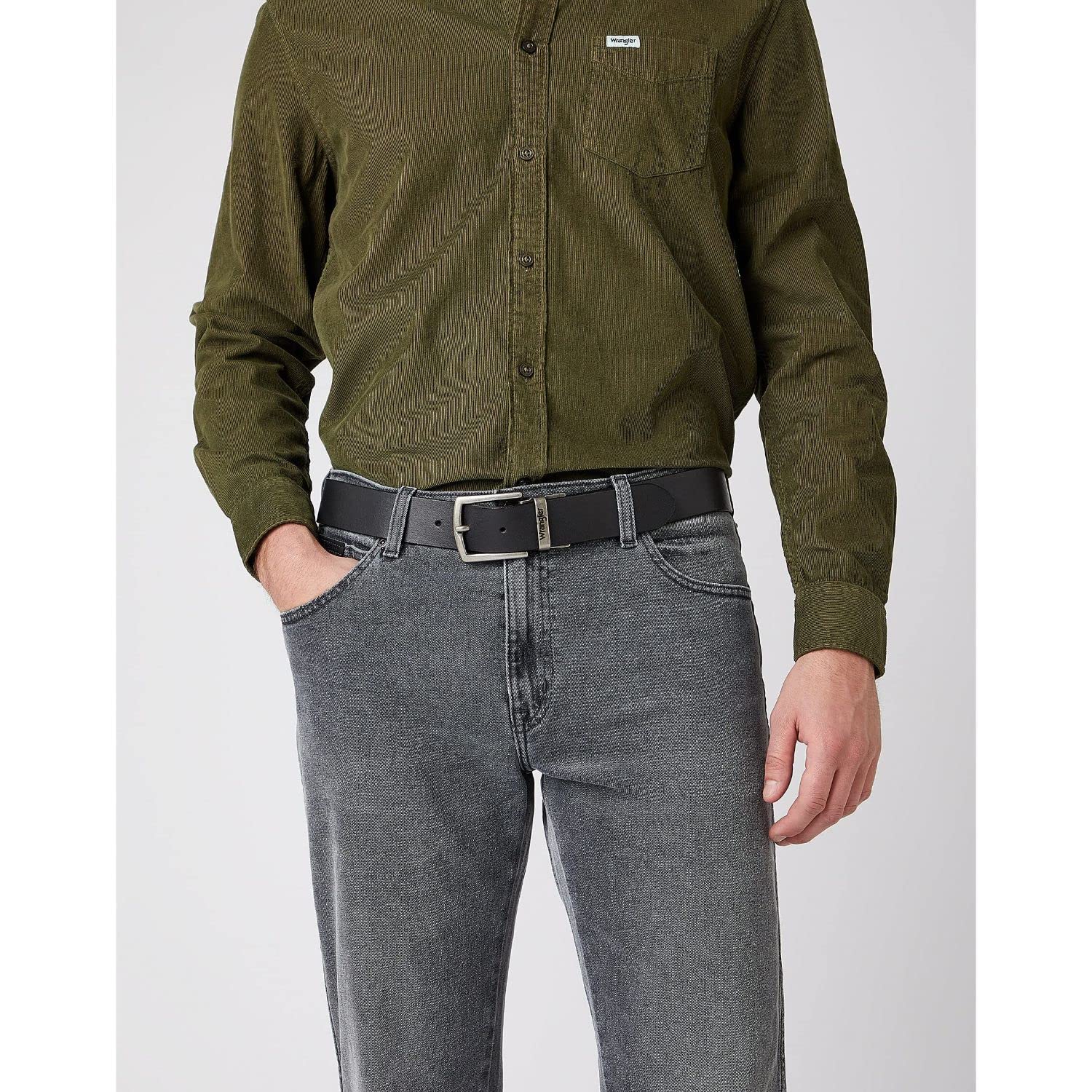 WRANGLER Herren 2sided Belt Black Belt (1er Pack)