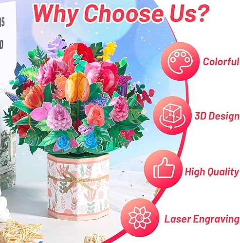 Miniatura 4 de Tarjeta de felicitación emergente con texto en inglés Get Well Soon para amigos, tarjeta de regalo para mujeres, Acción de Gracias, cumpleaños,