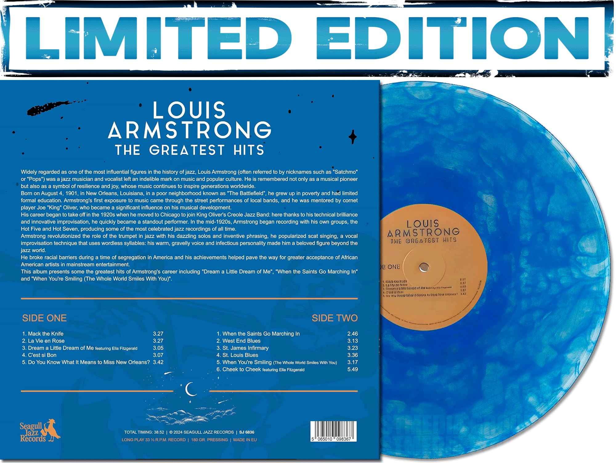 Louis Armstrong - The Greatest Hits - Edizione limitata a colori blu
